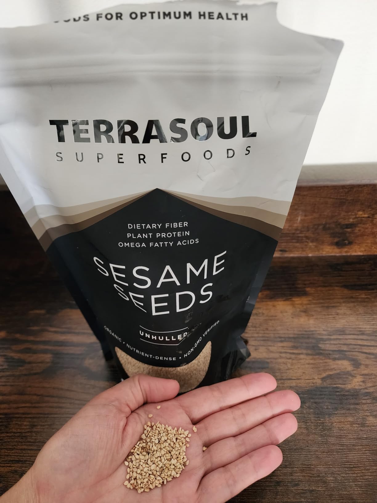 Terrasoul Superfoods Organic Unhulled Sesame Seeds, 2 Lbs, Nutty Crunch for Asian Dishes, Baking, and Homemade Tahini customer photo 1