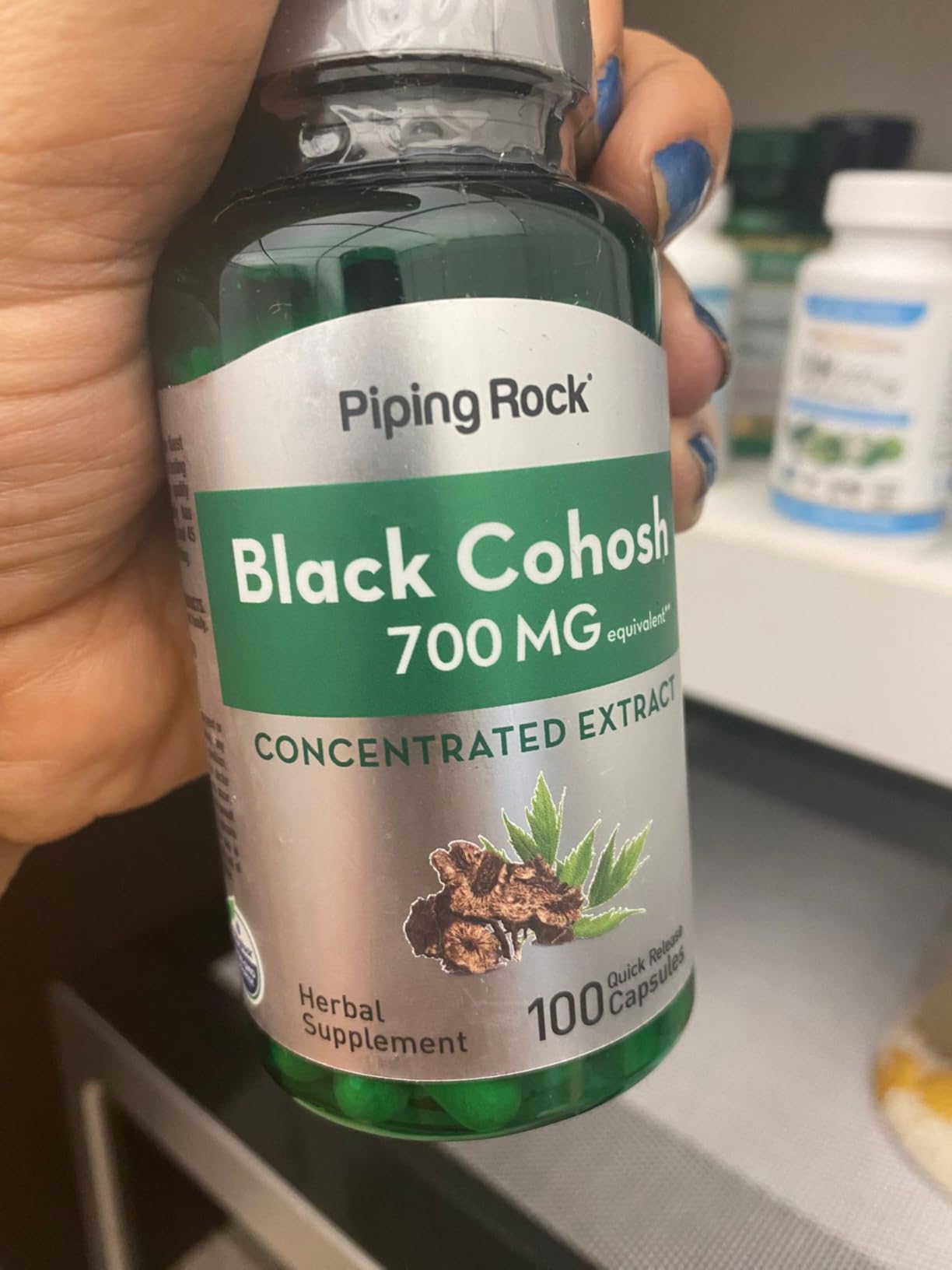 Piping Rock Black Cohosh Root Extract | 100 Capsules | Concentrated | Non-GMO, Gluten Free Supplement customer photo 1