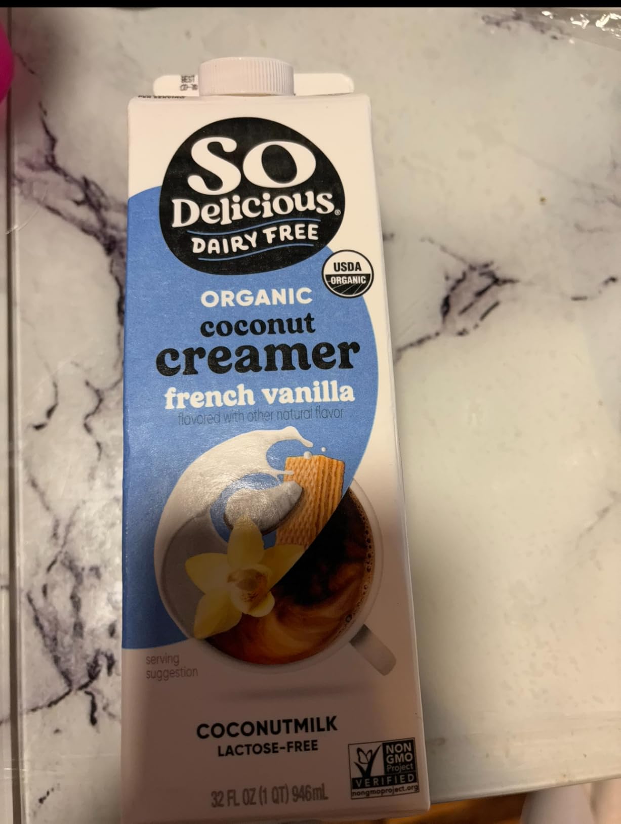So Delicious Dairy Free Coconut Milk Creamer, French Vanilla, Vegan, Organic, Non-GMO, 32 FL OZ customer photo 2