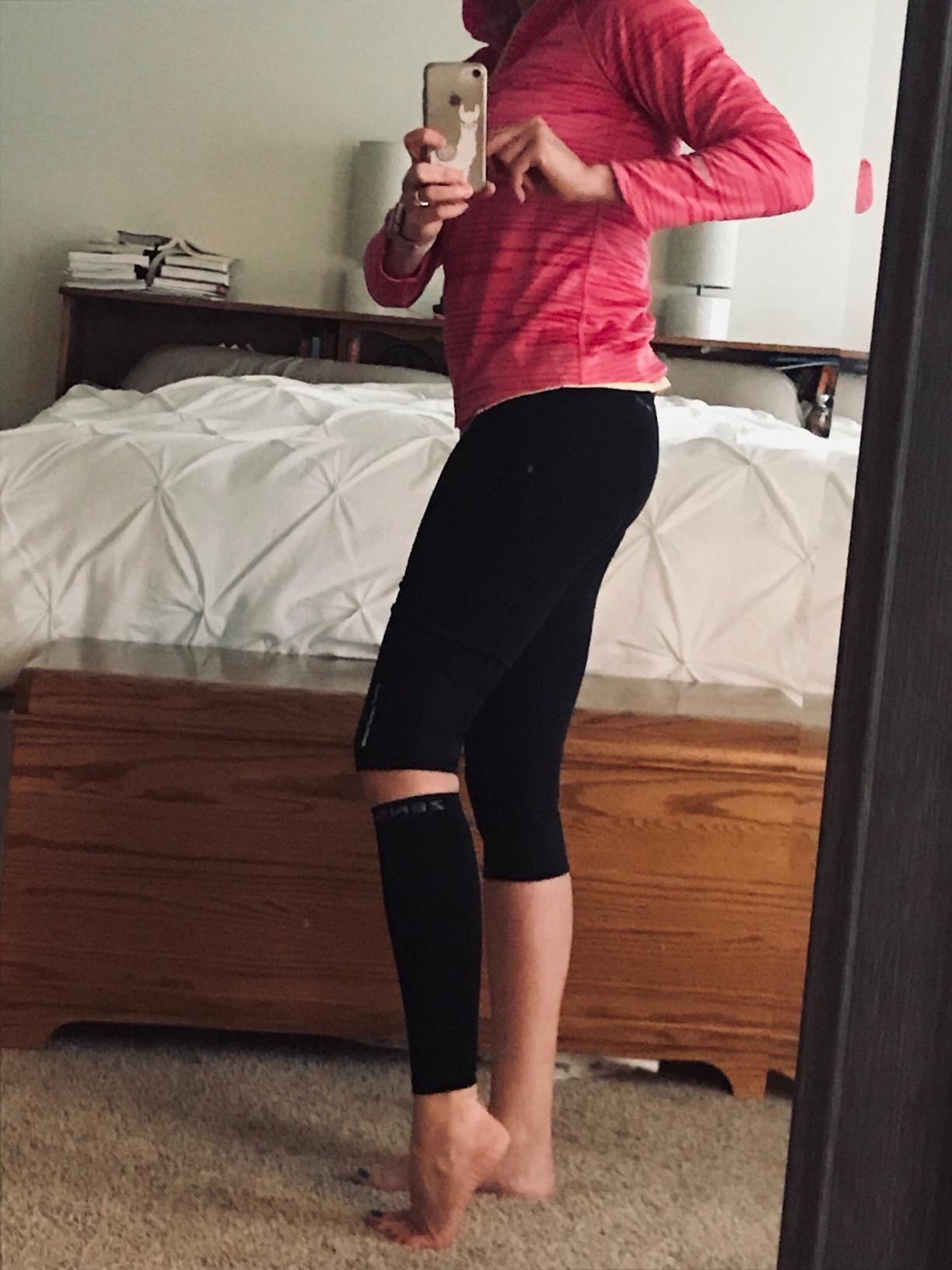 Zensah Calf/Shin Compression Sleeve - Made in the USA Single Leg Compression Sleeve for Shin Splint Relief, Recovery, Running customer photo 1