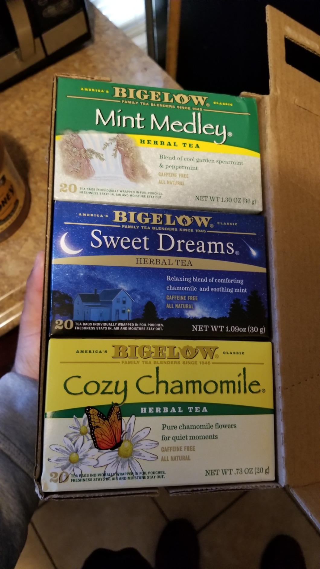 Bigelow Tea, Caffeine Free, 6 Flavor Herbal Tea Variety Pack, Pack of 6 customer photo 2