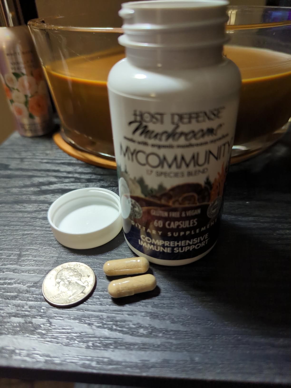 Host Defense MyCommunity Capsules - 17 Species Blend Mushroom Supplement for Immune Support - Herbal Aid with Lion's Mane, Reishi, Chaga, Cordyceps, Turkey Tail & More - 30 Capsules customer photo 1