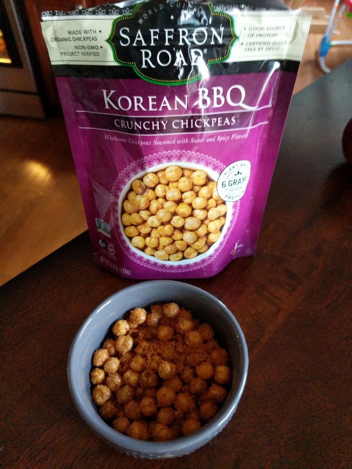 Saffron Road Korean BBQ Crunchy Chickpea Snack, 6oz - Gluten Free, Non-GMO, Halal, Kosher, Vegan customer photo 1