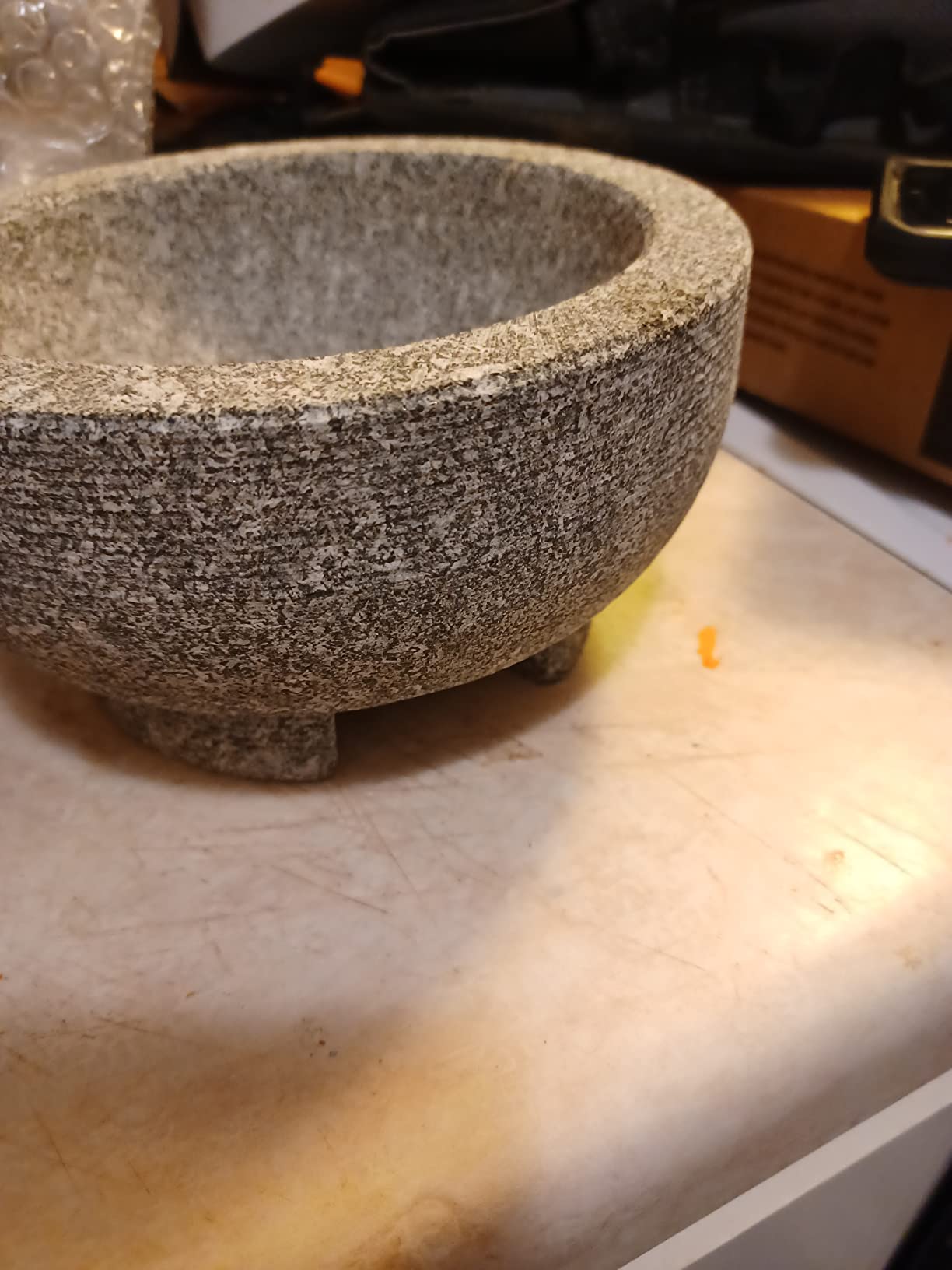 IMUSA USA Granite Molcajete Spice Grinder 6-Inch, Gray customer photo 2