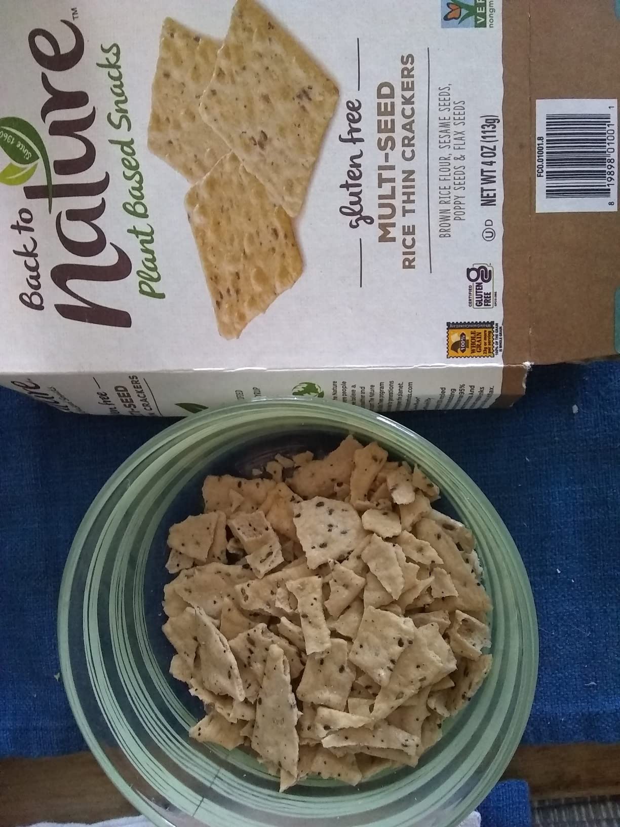 Back to Nature Gluten Free Crackers, Non-GMO Multi-Seed Rice Thins, 4 Ounce customer photo 2