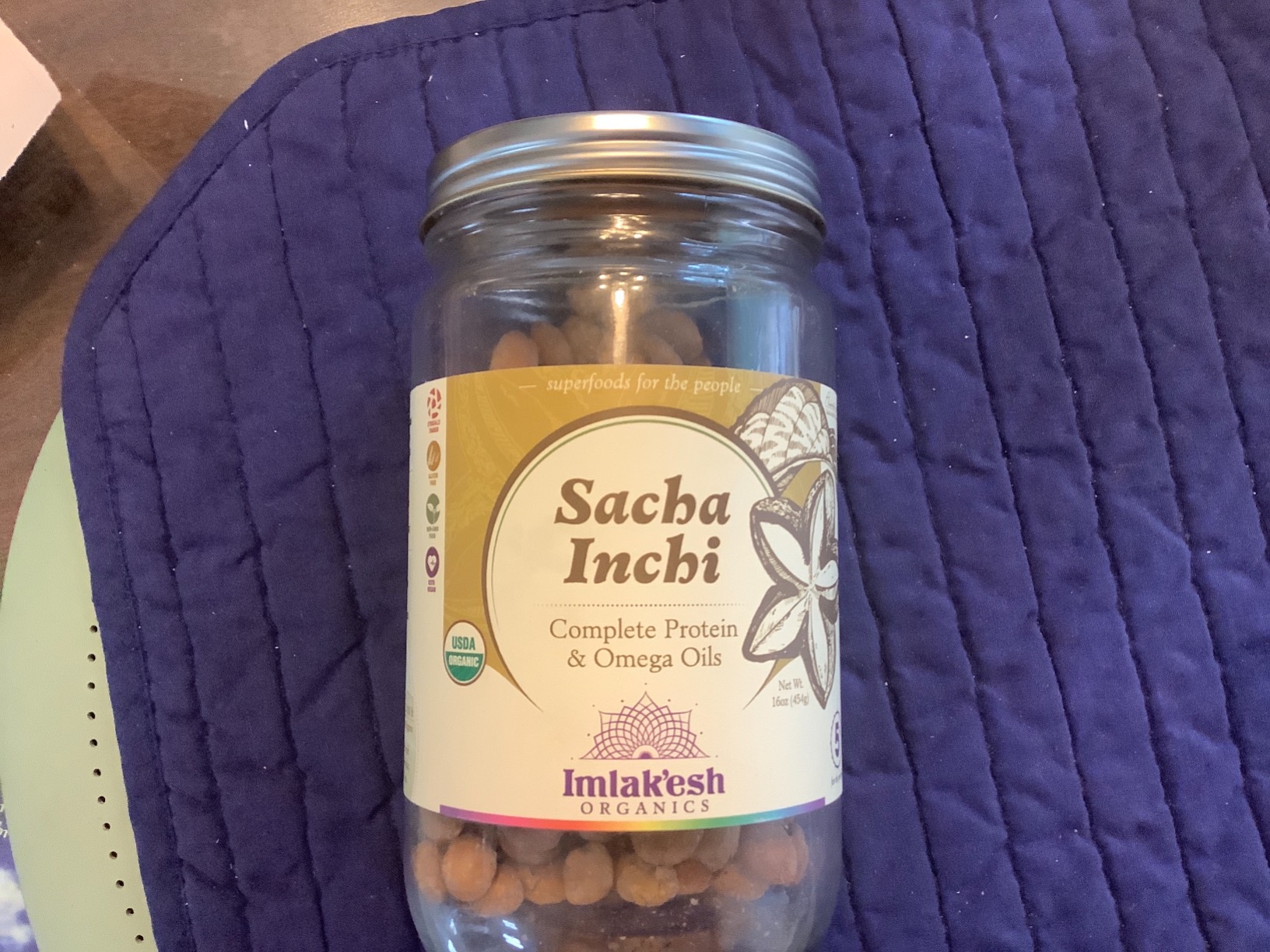 Imlakesh Organics Sacha Inchi Nuts - High Protein Superfood Nuts, 0 Net Carbs, Paleo and Keto Snack, Gluten-Free, Vegan (14oz Metal Jar) customer photo 2