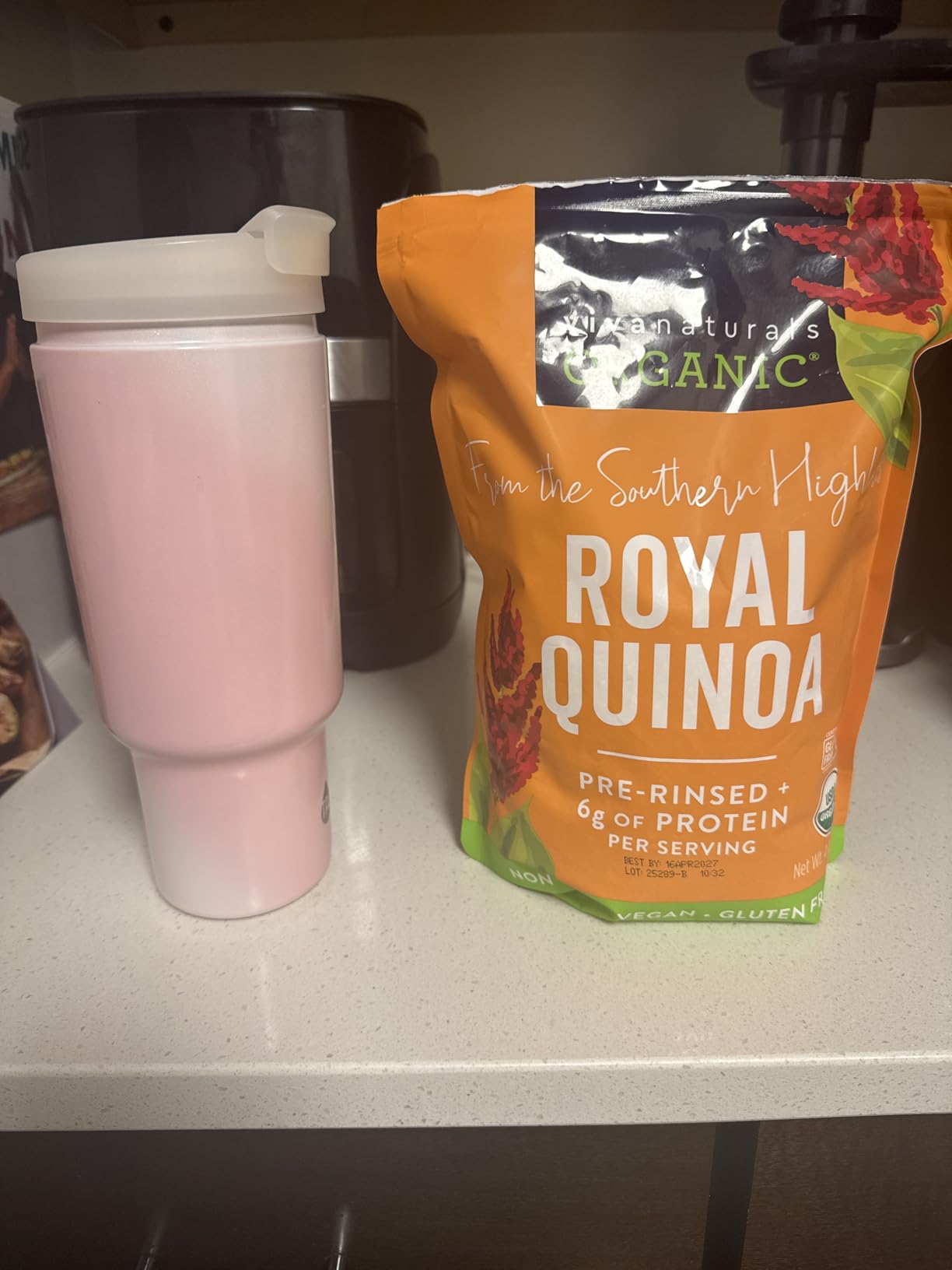 Viva Naturals Organic Quinoa, 4 lb - Pre-Washed Whole Grain, Plant Protein, USDA Organic, Gluten-Free, Non-GMO, Vegan, Kosher Rice and Pasta Substitute customer photo 1