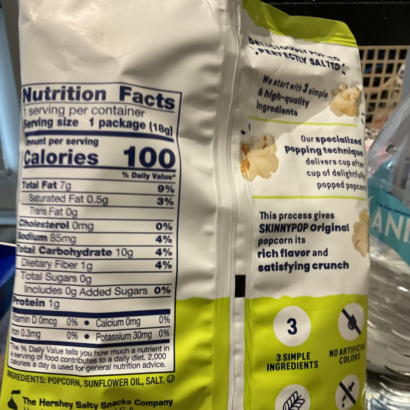 SkinnyPop Popcorn, Original, Whole Grain, Dairy-Free Snack, 0.65oz Bags (30ct) customer photo 1