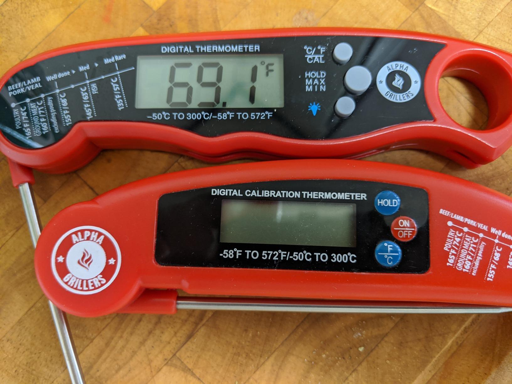 Alpha Grillers Meat Thermometer Digital - Instant Read Food Thermometer for Cooking & Grilling - Professional Kitchen Birthday Gifts for Men, Him, Dad, Husband, Boyfriend customer photo 1