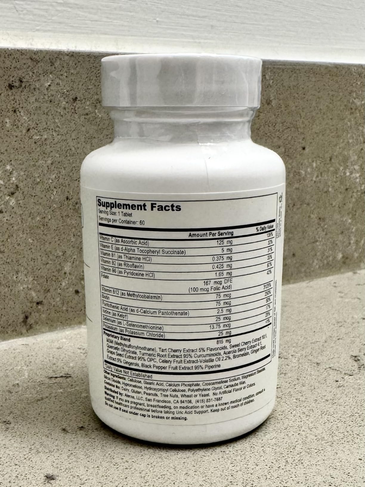Uric Acid Support Dietary Supplement - Tart Cherry, Celery Extract, Turmeric & Quercetin - Joint Comfort Supplement with Antioxidant Support - 60 Vegetarian Tablets customer photo 2