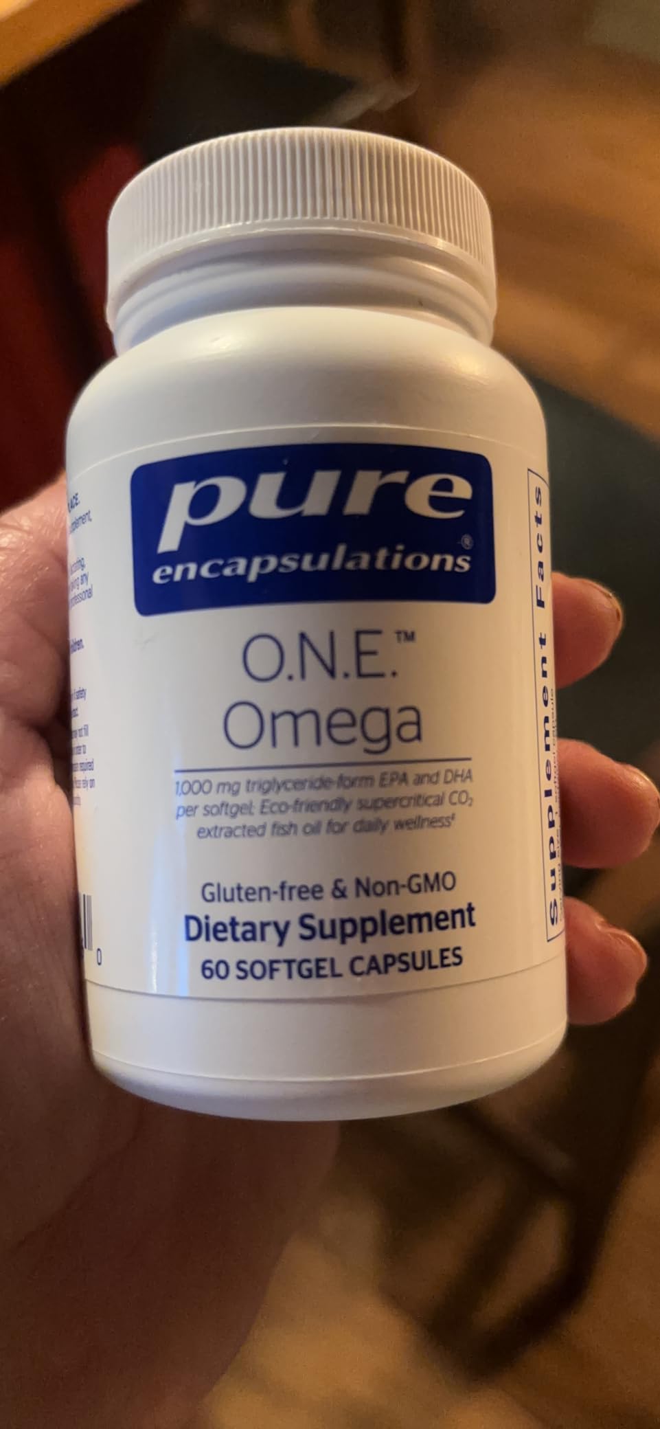 Pure Encapsulations O.N.E. Omega - Fish Oil Supplement for Heart Health, Joints, Skin, Eyes, and Cognition* - Fish Oil Concentrate with EPA and DHA - 60 Softgel Capsules customer photo 2