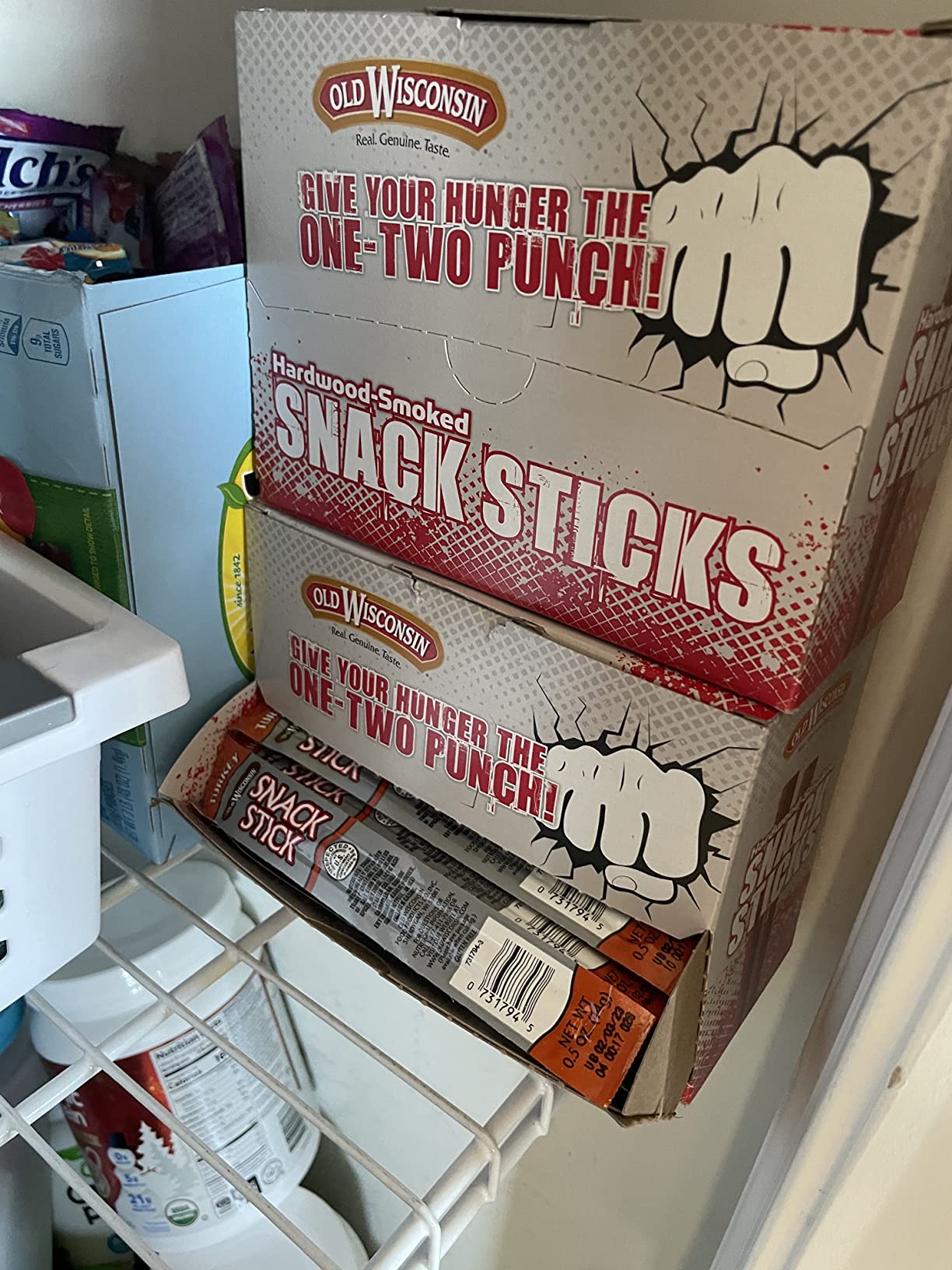 Old Wisconsin Turkey Sausage Snack Sticks, Naturally Smoked, Ready to Eat, High Protein, Low Carb, Keto, Gluten Free, Counter Box, 42 Individually Wrapped Sticks customer photo 1