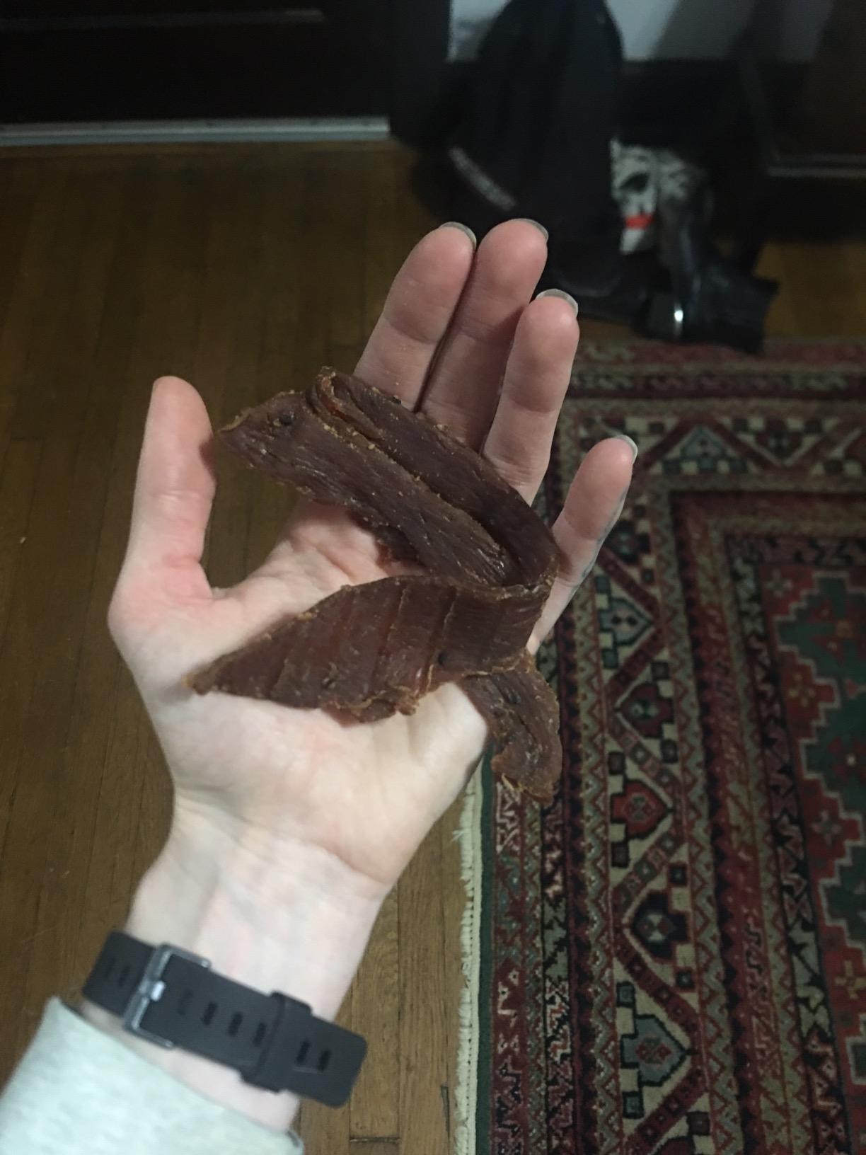 Perky Jerky Original Turkey Jerky, 14oz - Low Sodium - 10g Protein per Serving - Low Fat - 100% U.S. Sourced - Handcrafted, Tender Texture and Bold Flavor customer photo 1