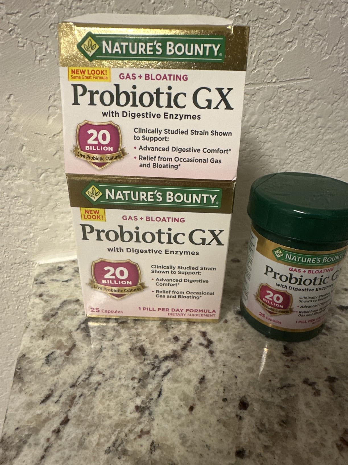 Nature's Bounty Probiotic GX, Helps with Occasional Gas and Bloating, 25 Capsules customer photo 2