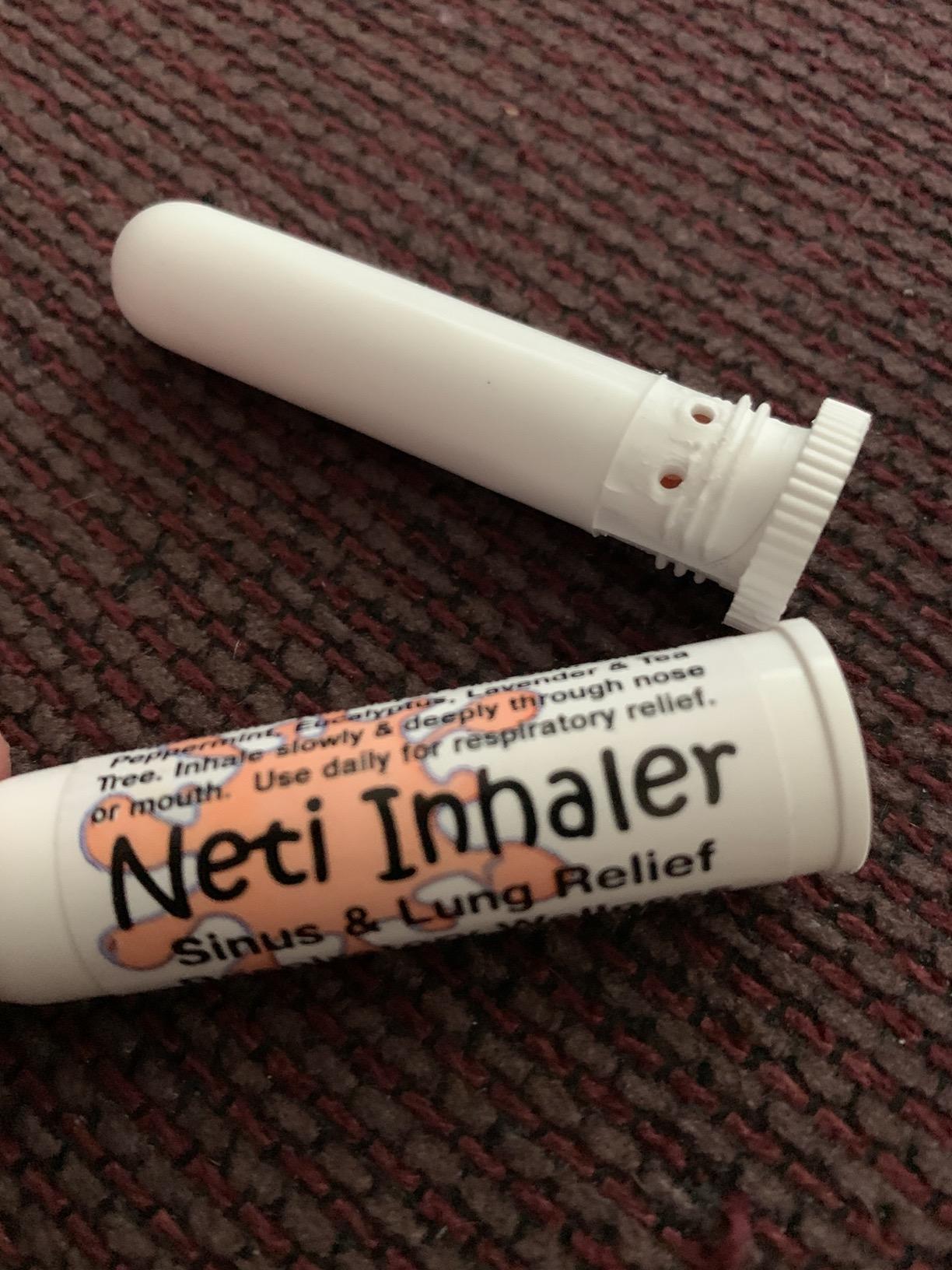 Urban ReLeaf NETI Salt Air Relief INHALERS! Set of Two (2) Sinus & Lung, Himalayan & Botanicals! Respiratory Wellness. Healing Aromatherapy. Energizing! Colds, Asthma, Cough, Bronchitis 100% Natural customer photo 1