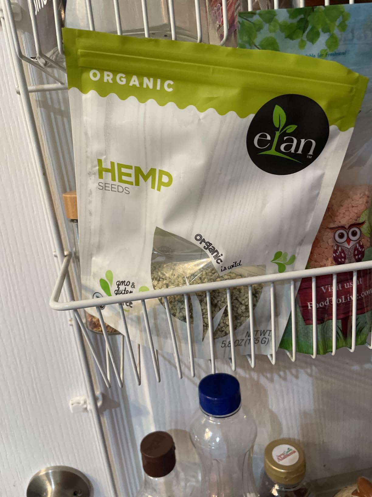 Elan Organic Hulled Hemp Seeds, 5.8 oz, Shelled Hemp Seeds, Raw Hemp Hearts, No Additives, Non-GMO, Vegan, Gluten-Free, Source of Omega-3 & Omega-6, High in Protein customer photo 1