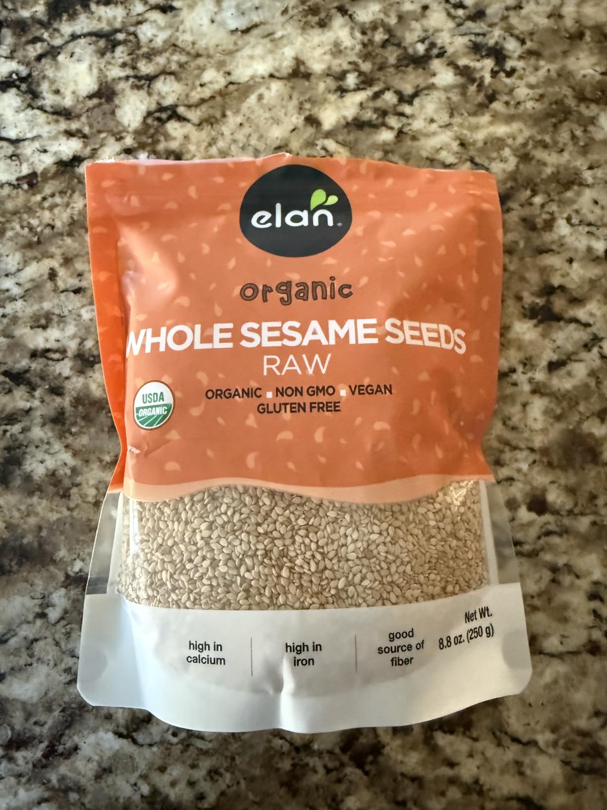 Elan Organic Sesame Seeds, Non-GMO, Vegan, Gluten-Free, 8.8 oz customer photo 1