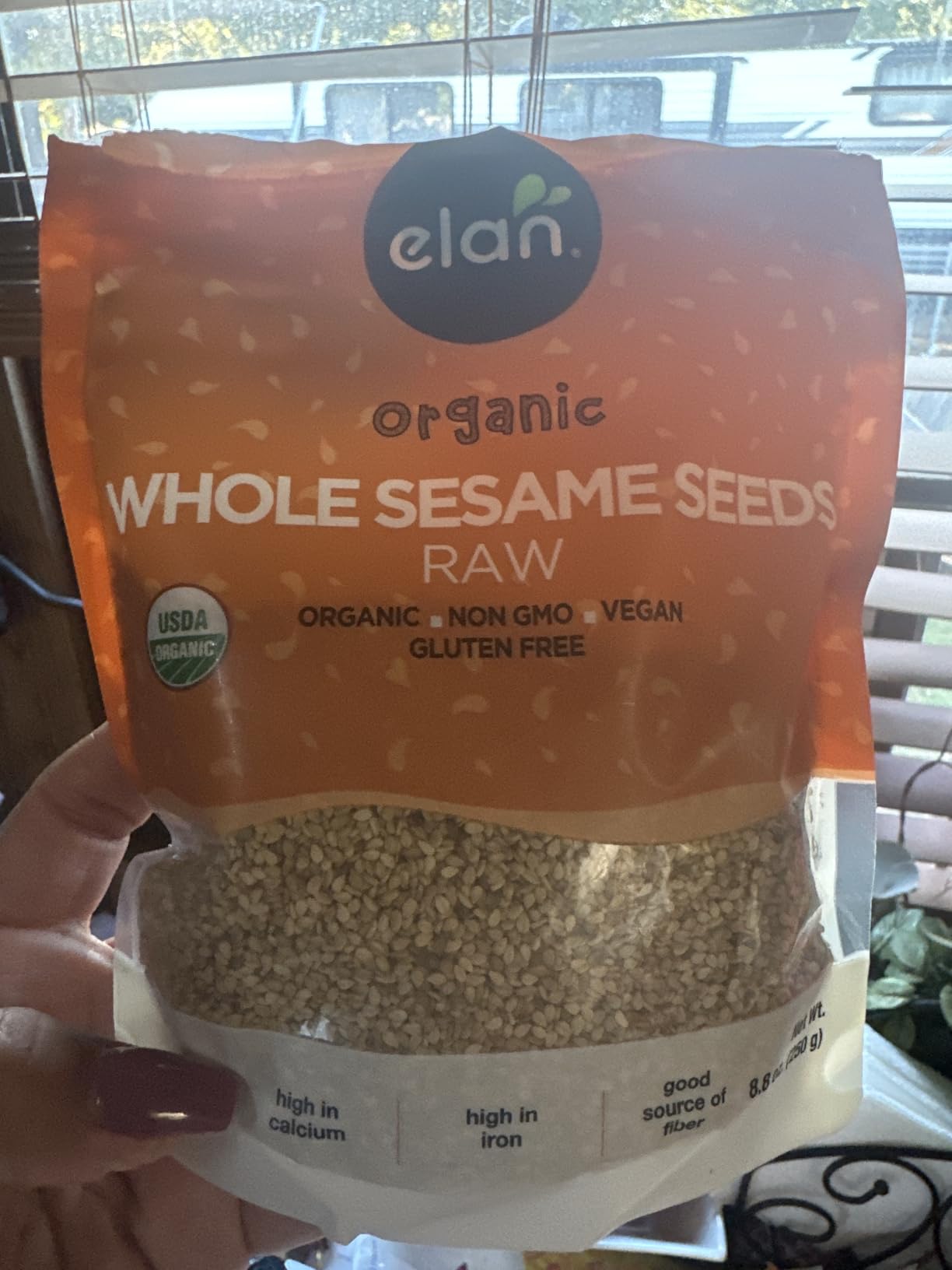 Elan Organic Sesame Seeds, Non-GMO, Vegan, Gluten-Free, 8.8 oz customer photo 2