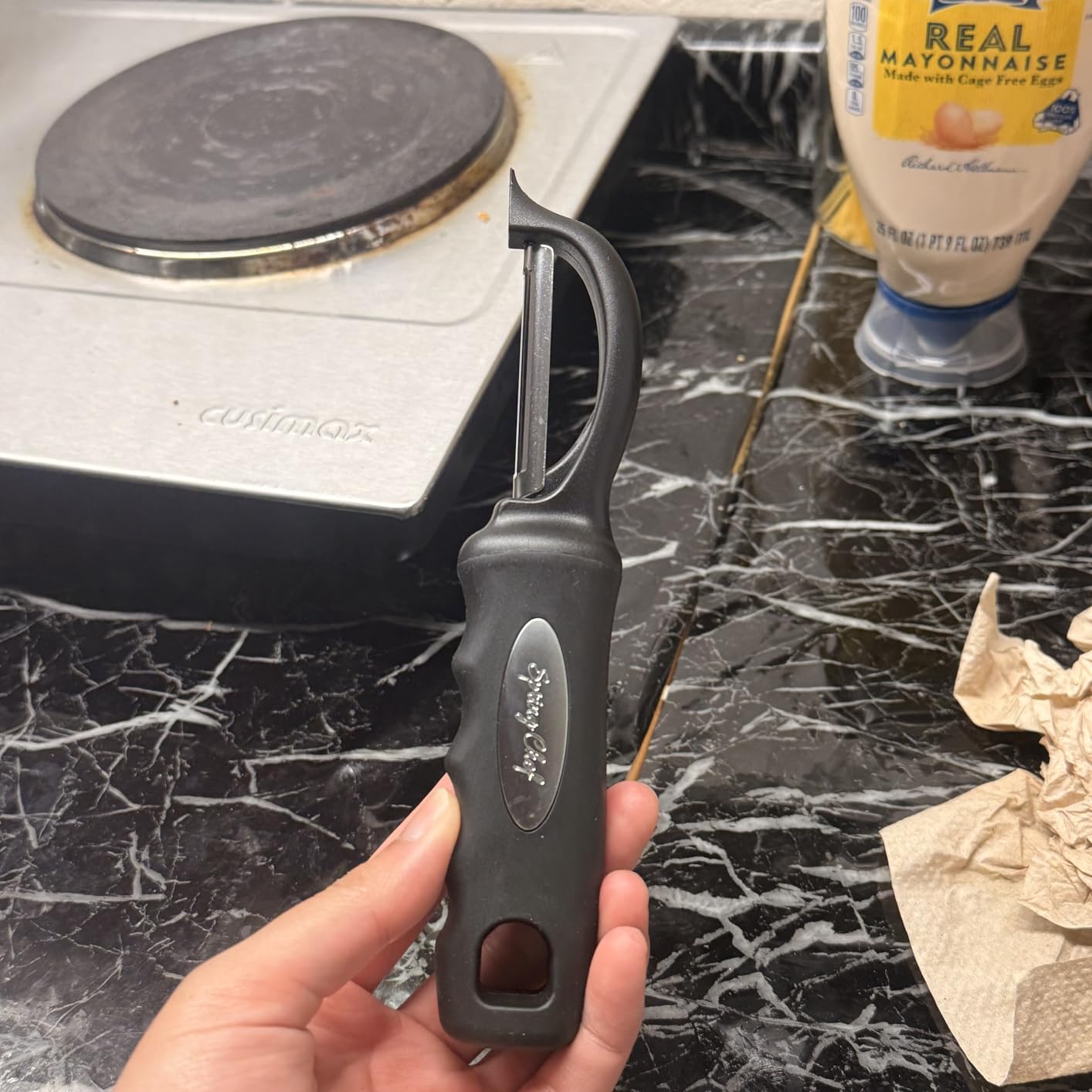 Spring Chef Premium Swivel Vegetable Peeler, Soft Grip Handle and Ultra Sharp Stainless Steel Blades customer photo 1