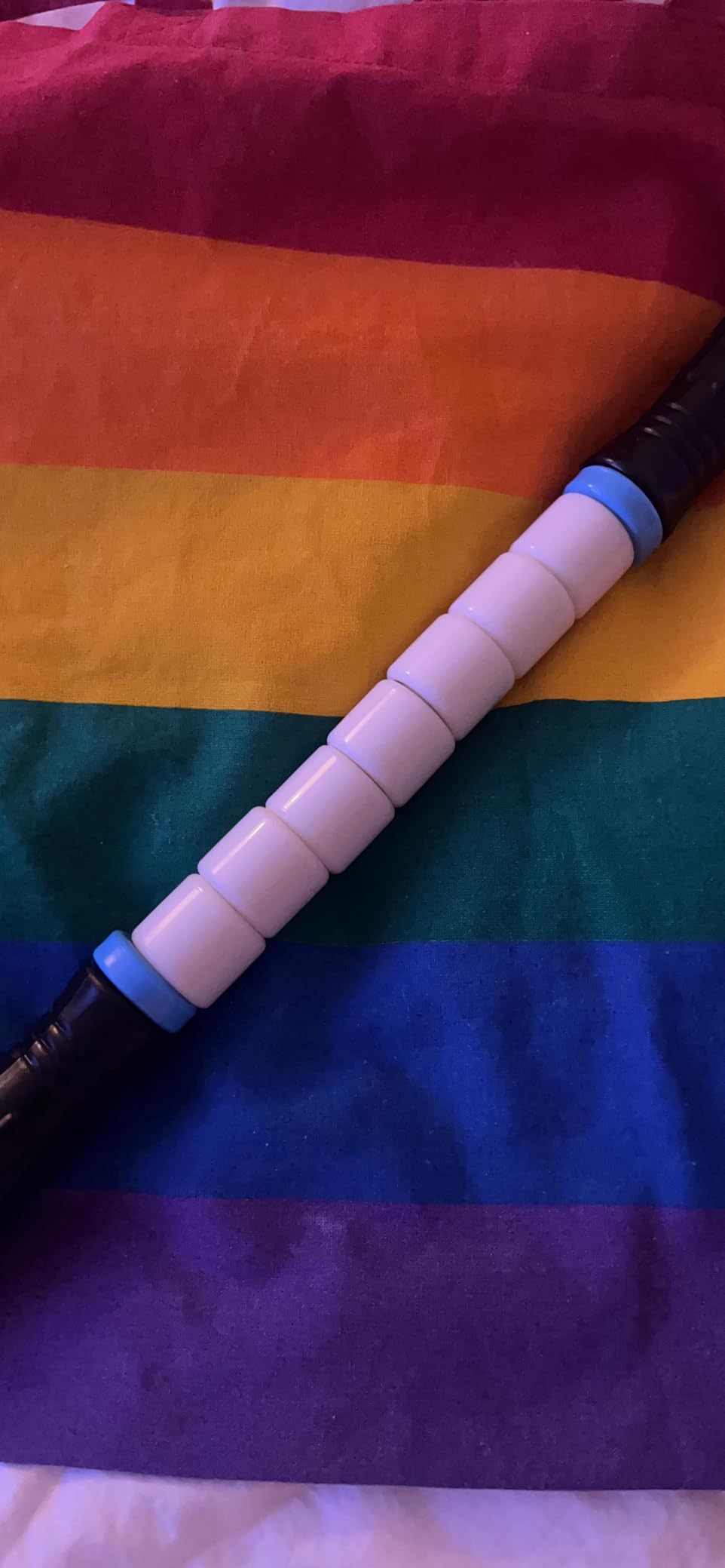 iGreely Premium Muscle Roller the Ultimate Massage Roller Stick 17 Inches Recommended By Physical Therapists Promotes Recovery Fast Relief for Cramps Soreness Tight Muscles-White customer photo 1