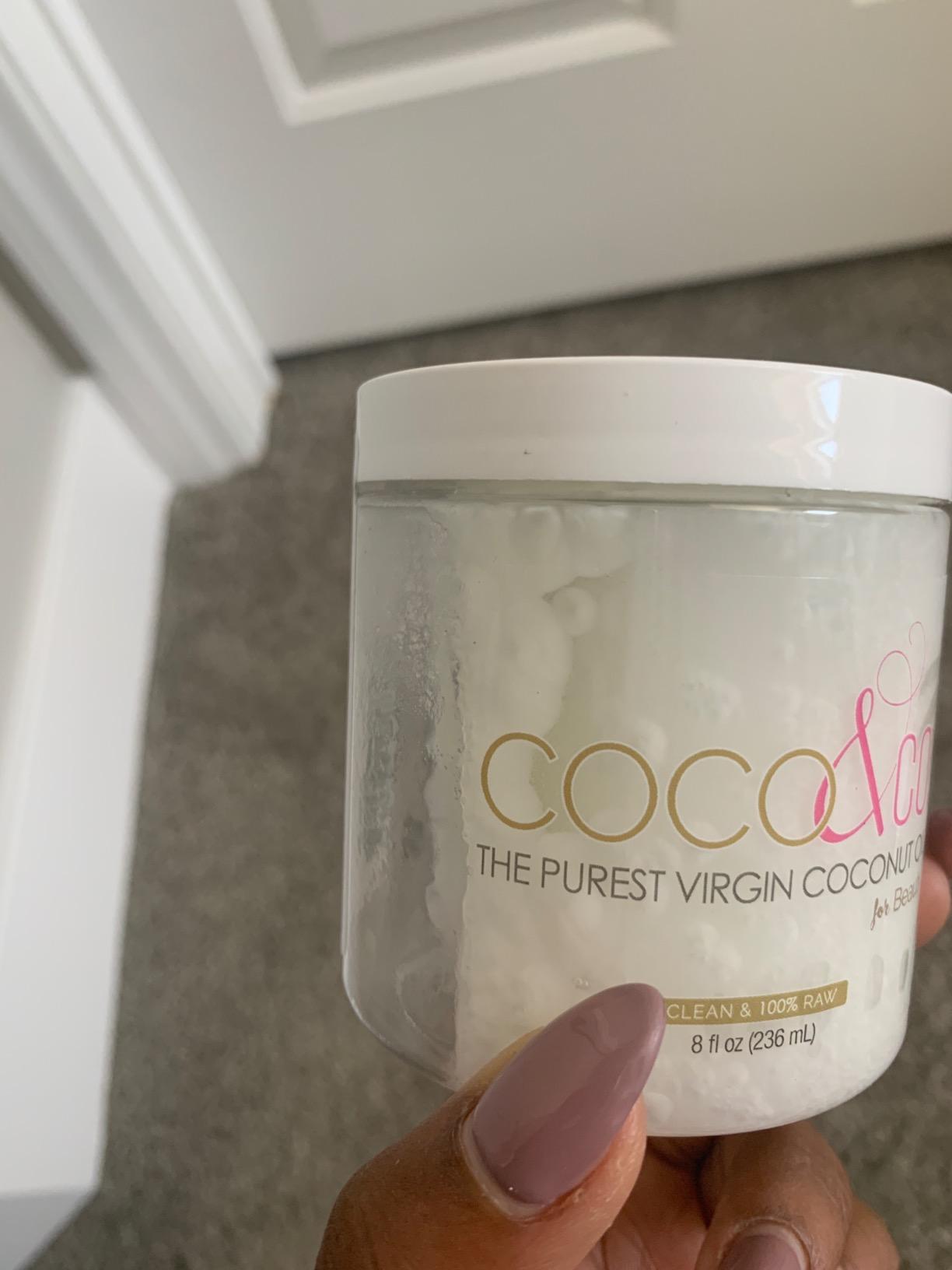 100% Raw Coconut Oil for Skin & Hair, Clean Beauty Grade, Pure and Organic Extra Virgin by COCO & CO. 8 Fl Oz (Pack of 1) customer photo 1