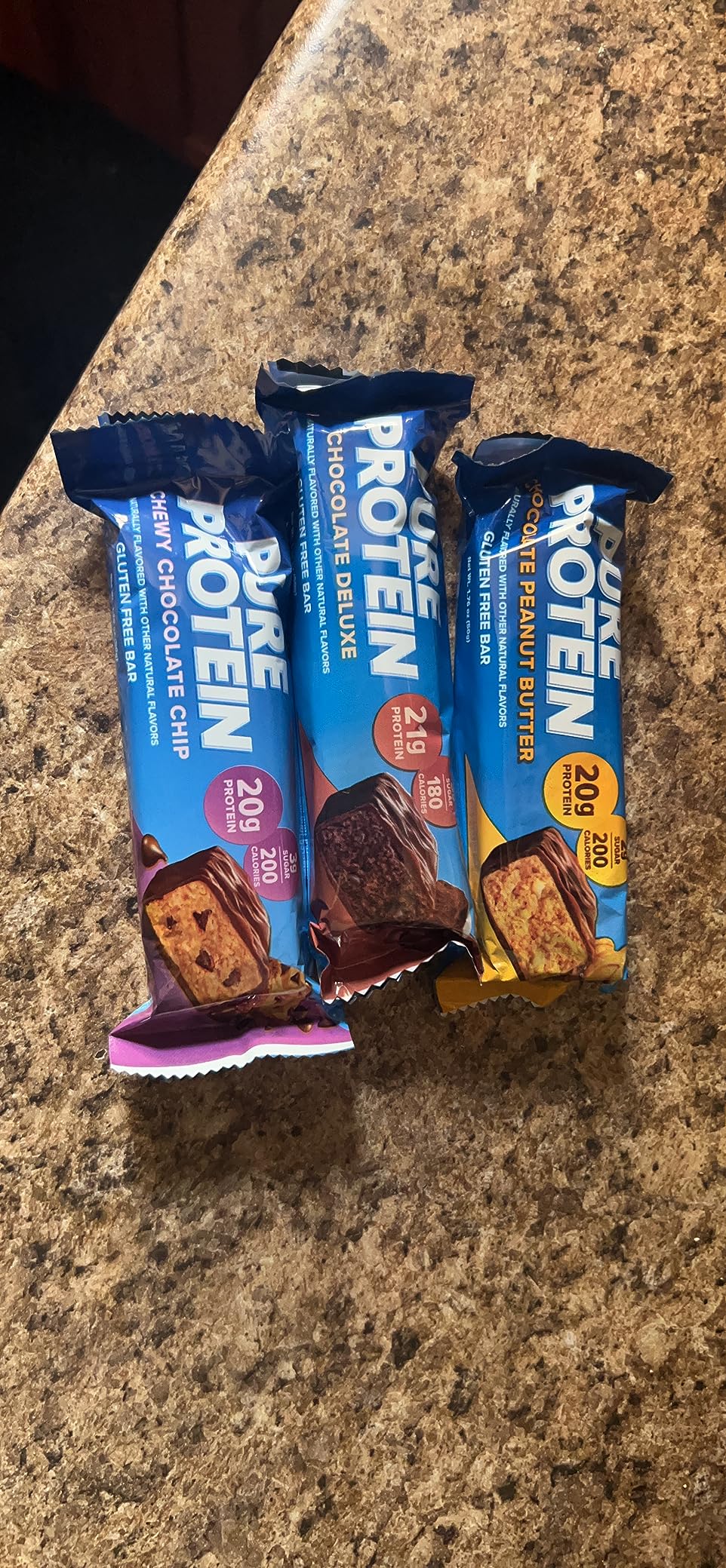 Pure Protein Bars, High Protein, Nutritious Snacks to Support Energy, Low Sugar, Gluten Free, Variety Pack, 1.76oz, 18 Pack customer photo 2