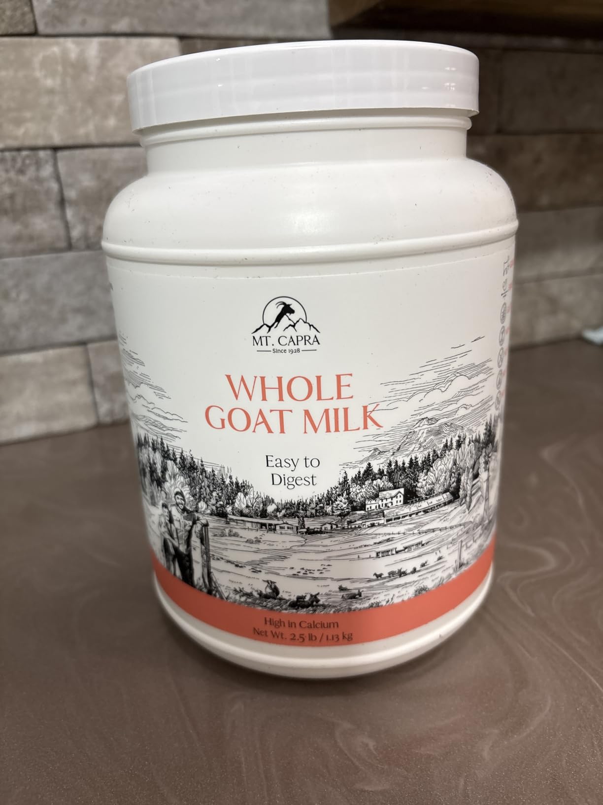 Mt. Capra Whole Goat Milk | from Non-GMO, Grass-Fed Goats, Creamy, Great Tasting, Easy to Digest, A2 Milk | 16 Servings - 1 Pound customer photo 2