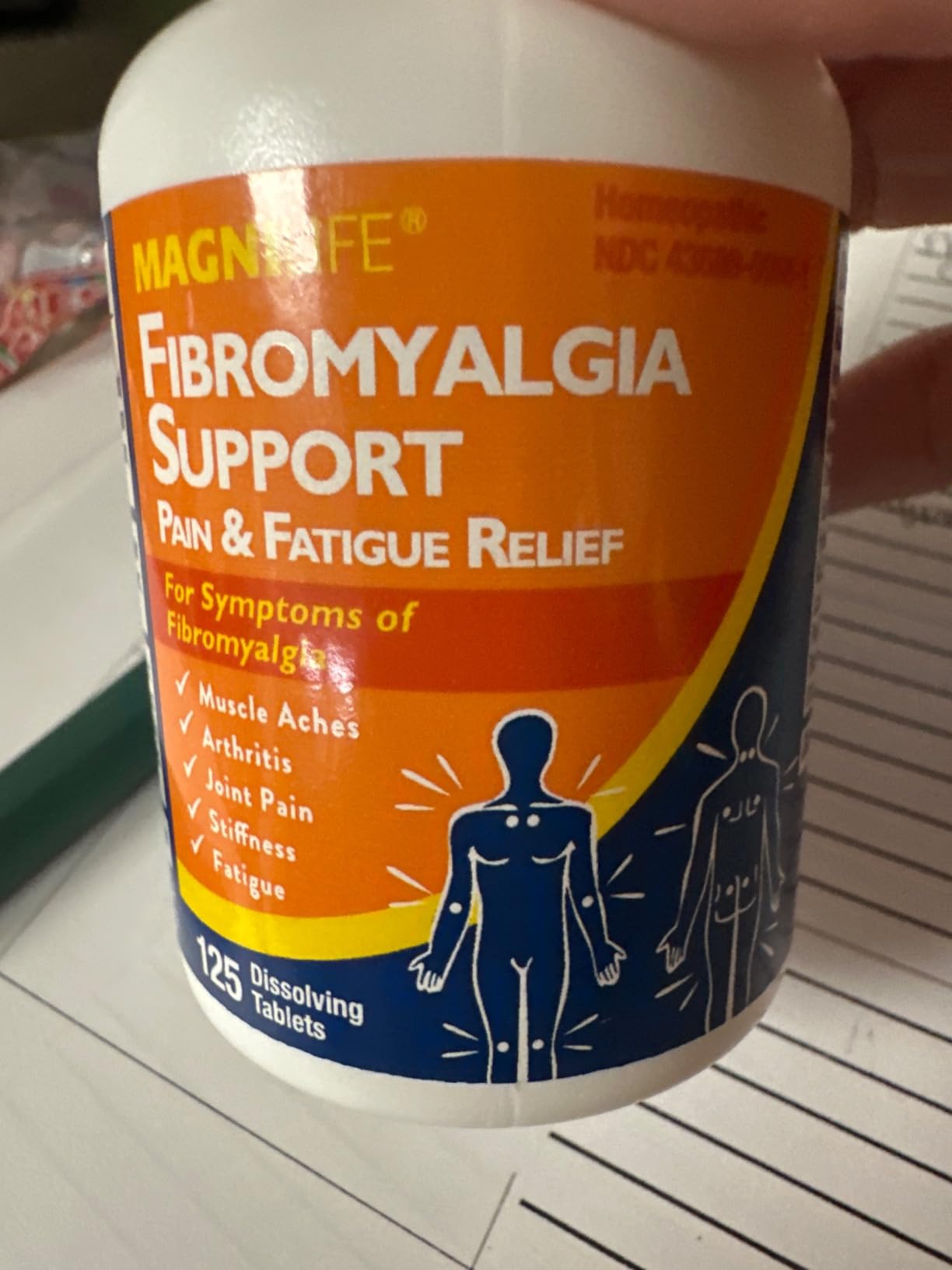 MagniLife Fibromyalgia Support, 125 Count, Homeopathic Pain Reliever for Arthritis, Muscle Aches, Weakness & Sensitivity, Targeted Pain & Stiffness Relief, Quick-Dissolving Fast-Acting Tablets customer photo 1