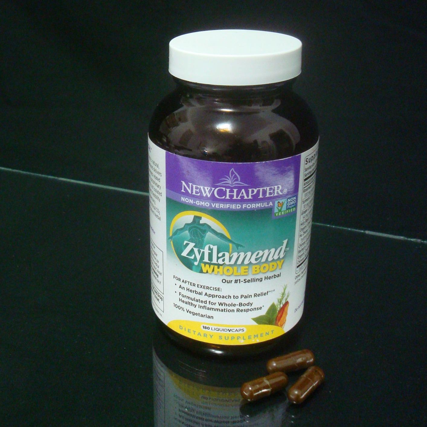 New Chapter Zyflamend - Pain Relief, Inflammation & Joint Support Supplement - Herbal Blend Includes Turmeric, Ginger & Rosemary - Contains No DLPA - Non-GMO, Vegetarian & Gluten Free - 60 Capsules customer photo 1