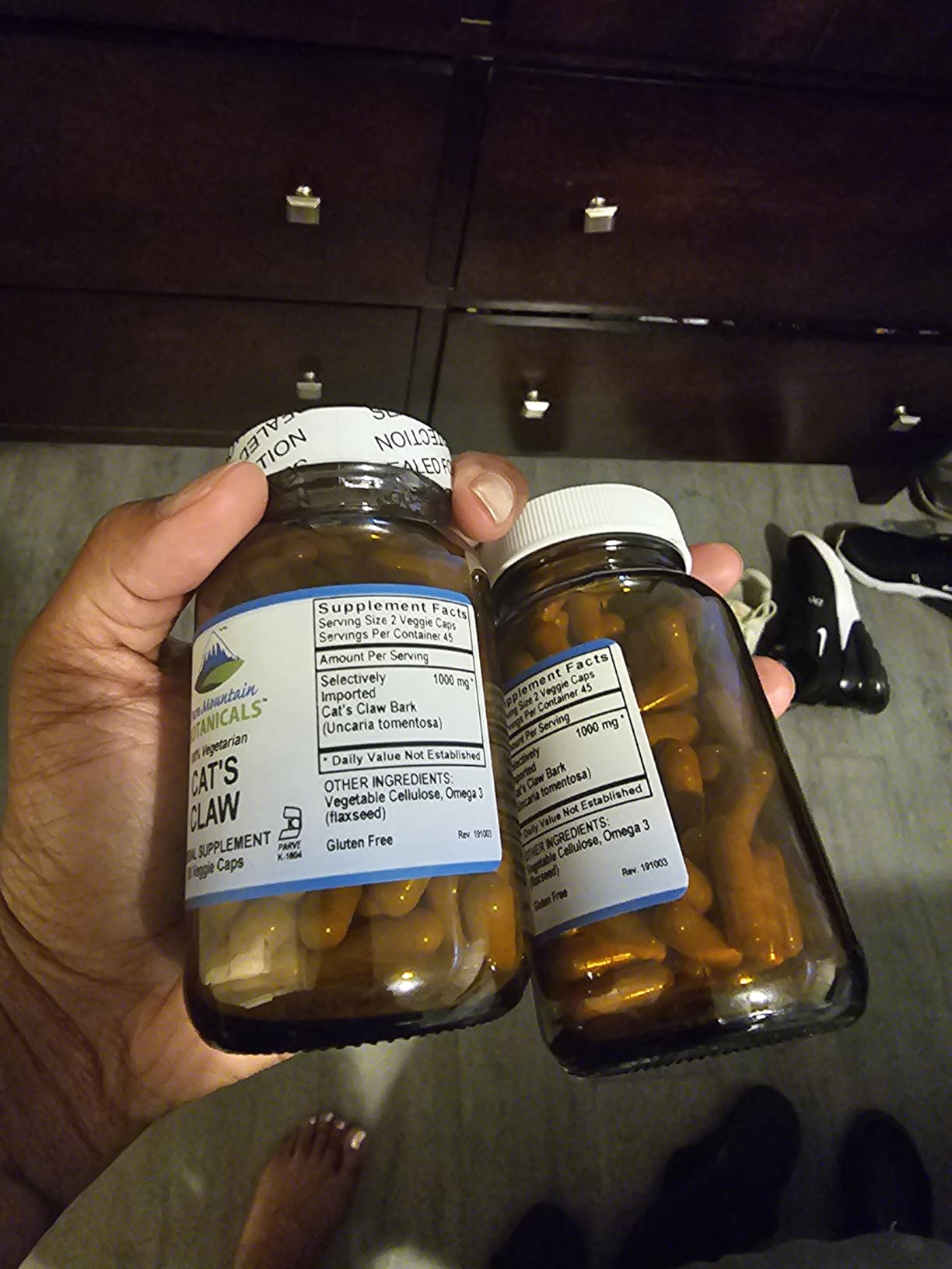 Pure Mountain Botanicals Cat's Claw Capsules - 90 Kosher Vegan Caps with 1000mg Peruvian Cats Claw Uncaria Tomentosa Herbal Supplement customer photo 1