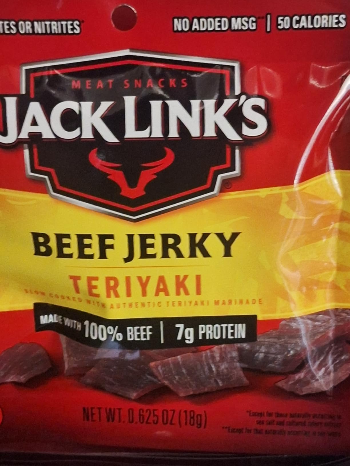 Jack Link's Teriyaki Beef Jerky Multipack - (5 Pack) 0.625 oz Bags - Ready to Eat Real Meat Protein Snacks - 7g Protein per Serving - Made with 100% Real Beef customer photo 2