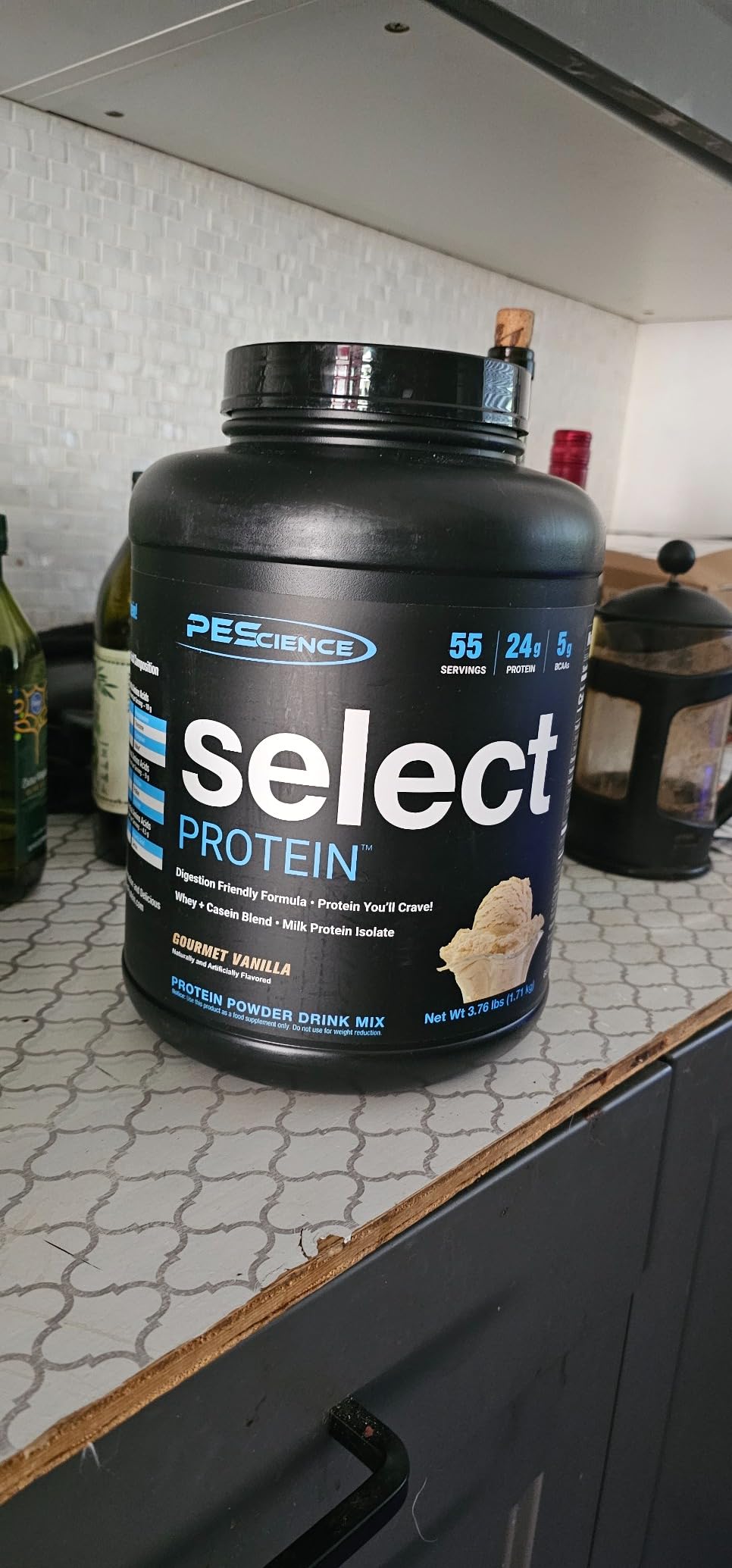 PEScience Select Protein Powder, Whey and Casein Blend, Lean Protein Powder for Women and Men, Low Calorie, Low Carb, Keto Friendly, Gluten Free, Gourmet Vanilla - 27 Servings customer photo 1