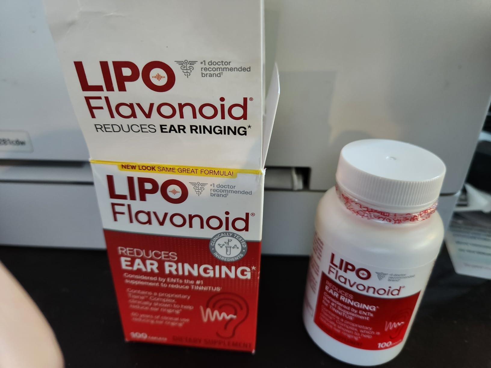 LIPO Ear Ringing Support Supplement - Lemon Bioflavonoid Complex with Vitamins C, B1, B2, B6, B12, & Calcium - Inner Ear Health & Circulation Support for Ringing Ears - 100 Caplets customer photo 2