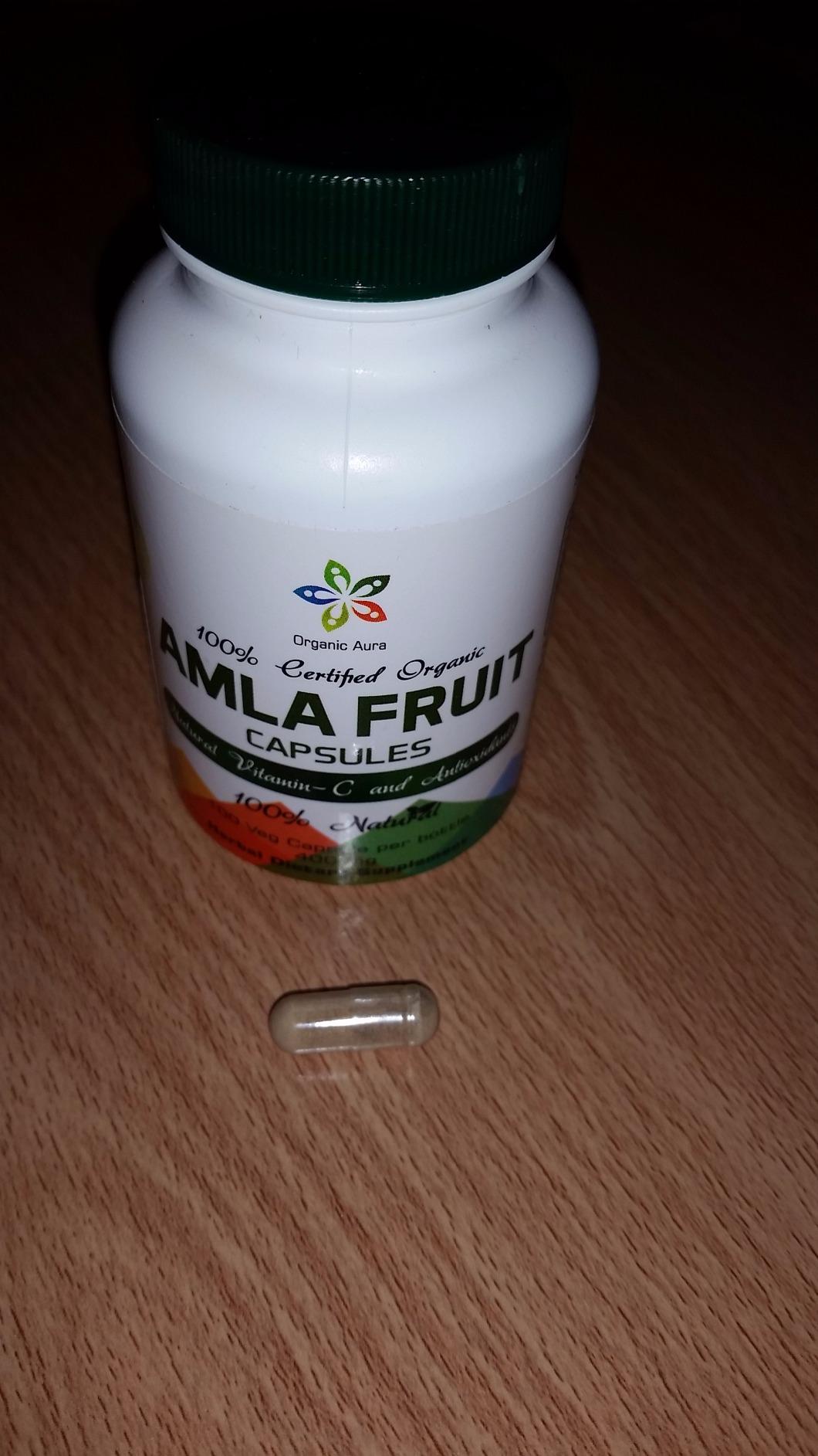 AMLA Capsules. 1000mg per Serving, 120 Veg Capsules. Raw Green Whole Superfood. All Natural, Fresh and Original. No GMO and Gluten Free. customer photo 2