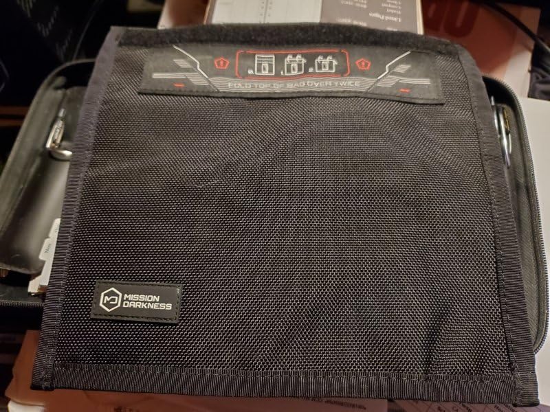 Mission Darkness Non-Window Faraday Bag for Phones // Signal Blocking Faraday Cage Prevents Hacking Tracking Spying, Device Shielding for Law Enforcement Military Digital Forensics, EMP CME Protection customer photo 2