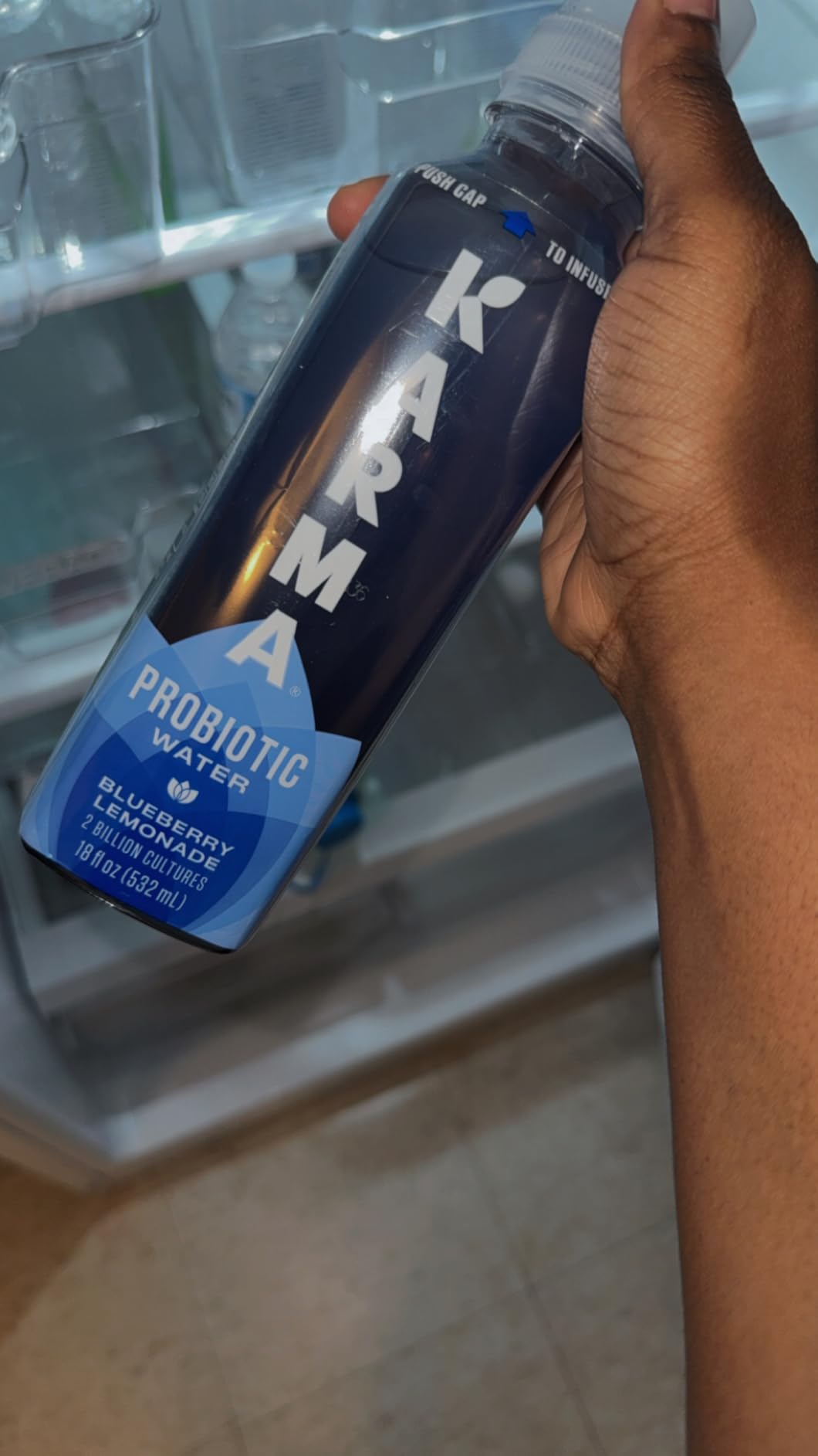 Karma Probiotic Water - 12 Pack, Blueberry Lemonade Drink - Immune & Gut Health Support customer photo 1
