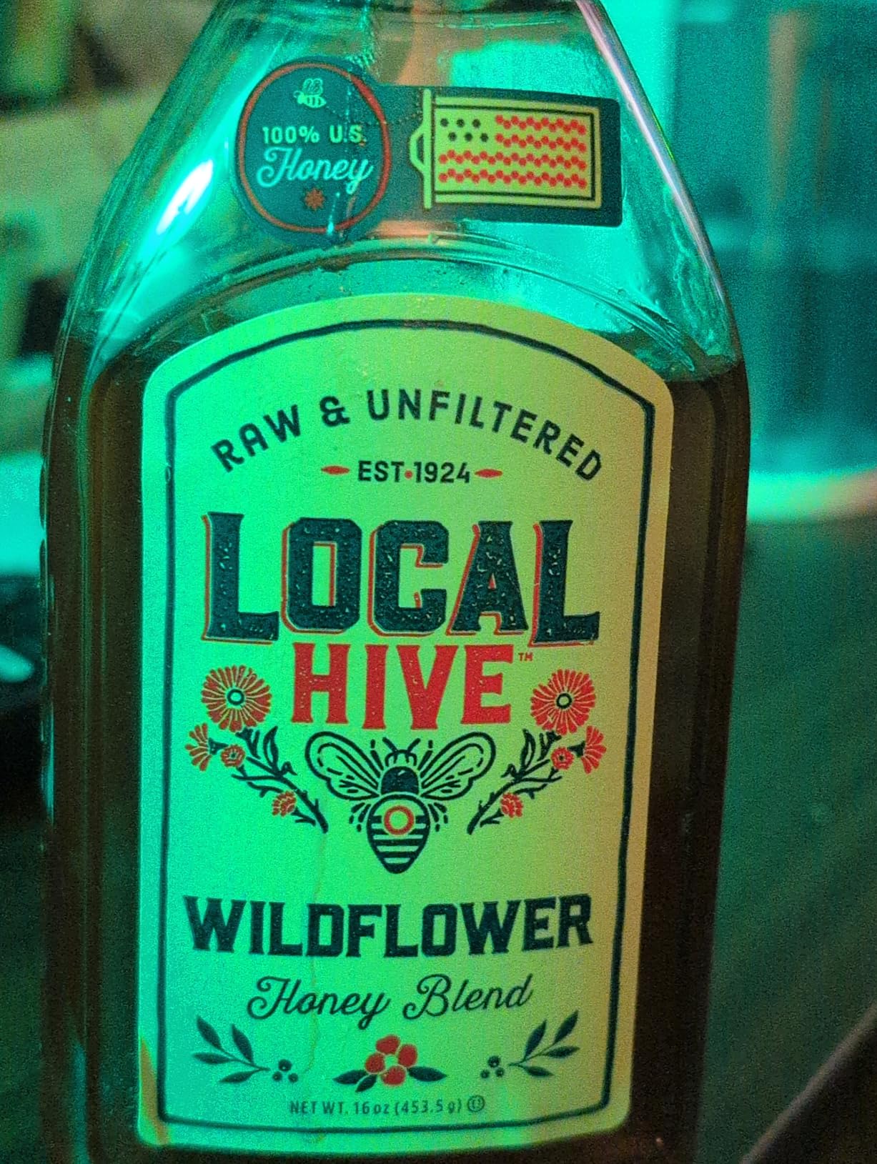 Local Hive Wildflower Raw & Unfiltered - 16 oz | 100% Pure U.S. Honey | Natural Sweetener Sourced from American Bees & Beekeepers | Premium Wildflower Blend | Ideal for Tea, Baking & Cooking customer photo 1
