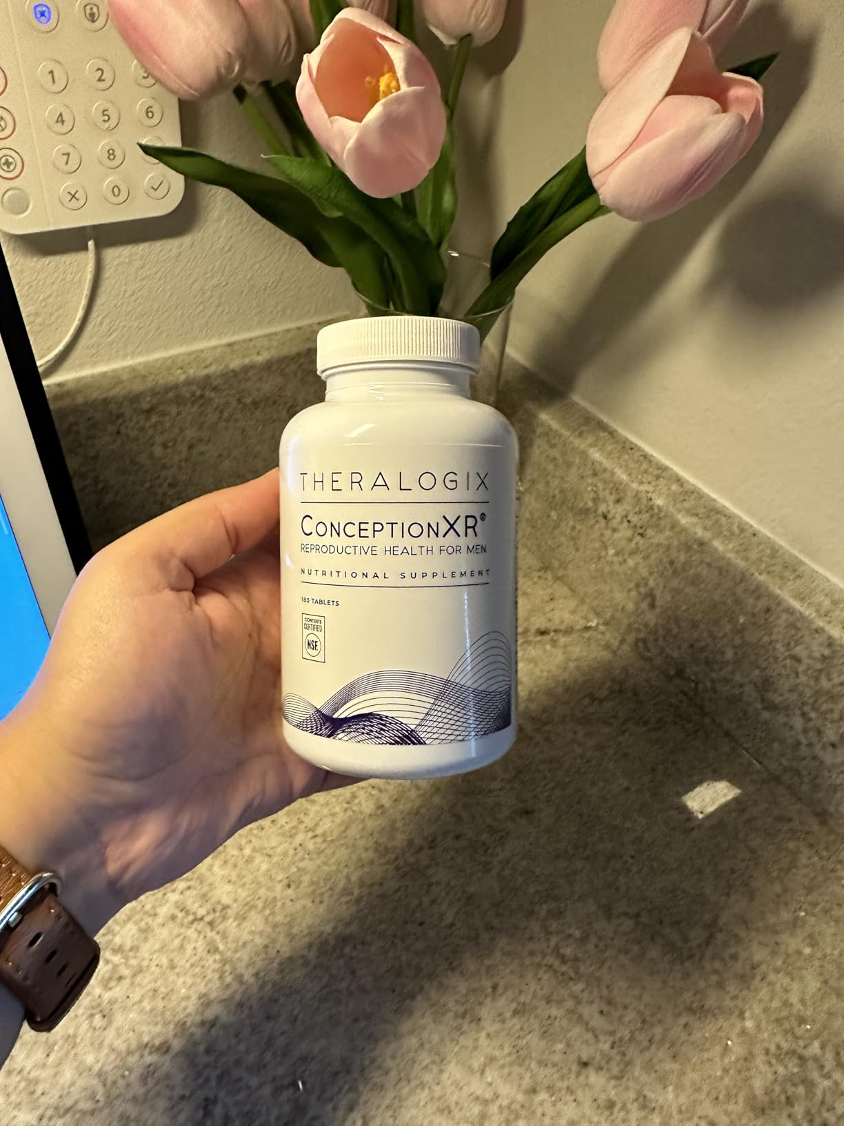 Theralogix ConceptionXR Reproductive Health For Men, Men's Preconception Vitamins for Fertility Support, Male Fertility Supplements for Sperm Health, NSF Certified - 180 Tabs (90-Day Supply), Unflavor customer photo 2