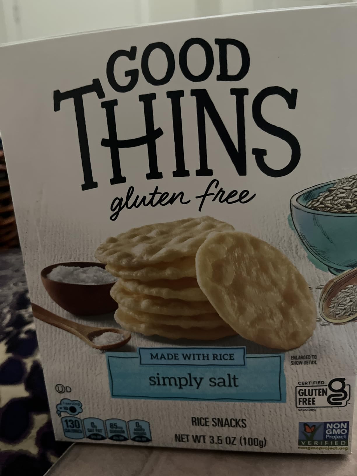 Good Thins, Simply Salt Rice Snacks Crackers, Snack Crackers, 3.5 Ounce customer photo 2