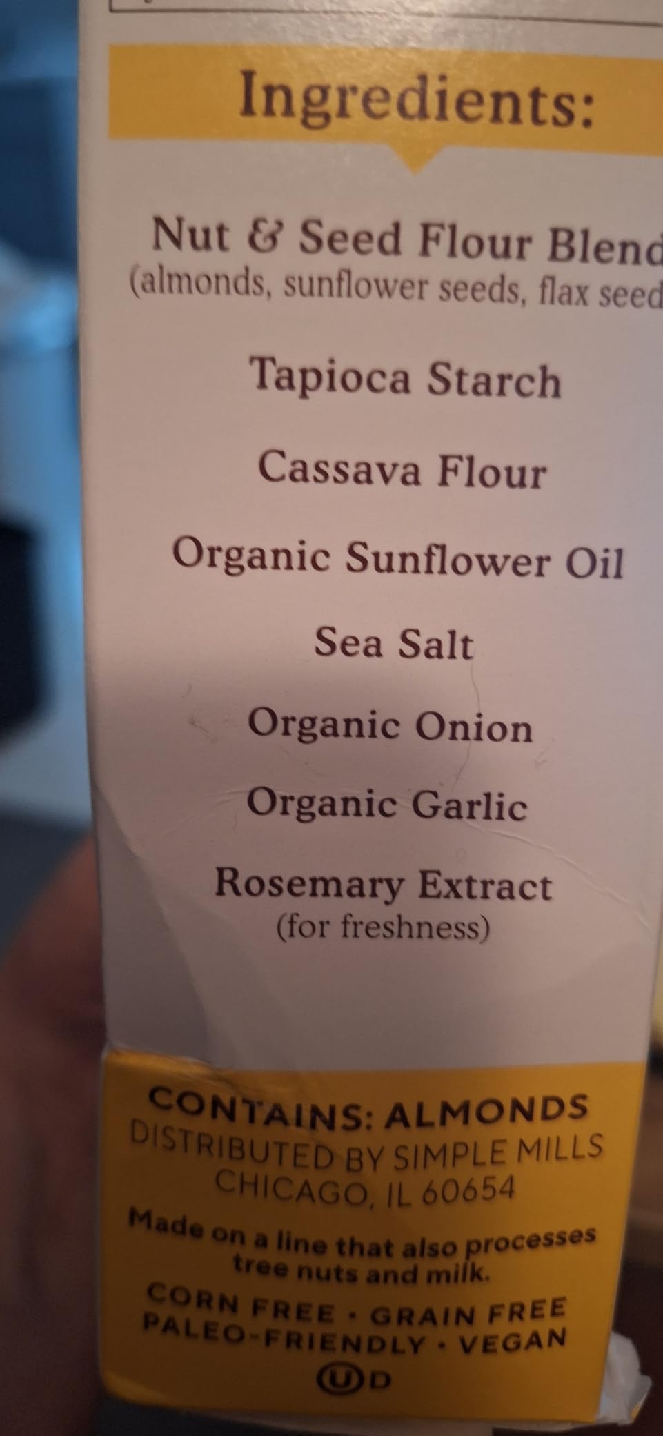 Simple Mills Almond Flour Crackers, Fine Ground Sea Salt, 4.25 Oz customer photo 2