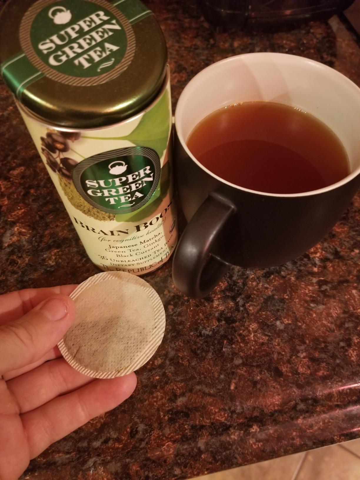 The Republic of Tea - Brain Boost SuperGreen Green Tea, Ginkgo Biloba, and Matcha Tea Blend (36 Tea Bags) customer photo 1