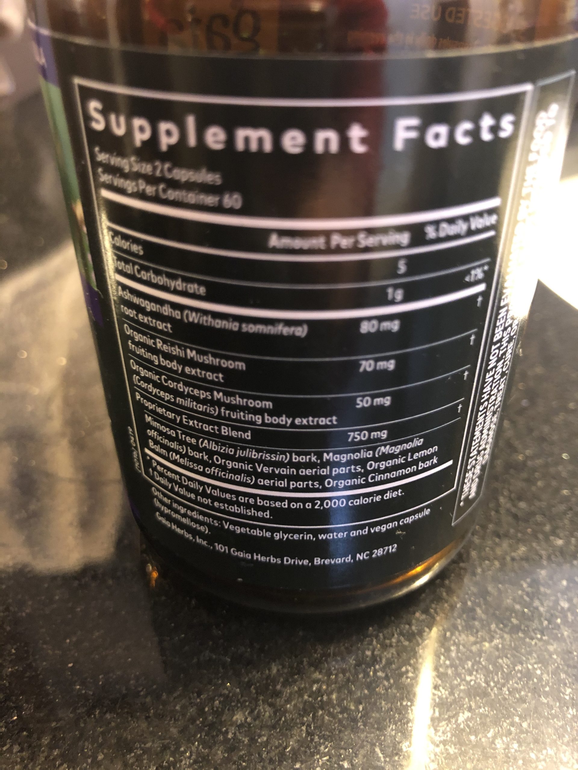 Gaia Herbs Adrenal Health Nightly Restore - Herbal Supplement with Ashwagandha, Magnolia Bark, Cordyceps, Lemon Balm & More* - 60 Vegan Liquid Phyto-Caps (30 Servings) customer photo 1