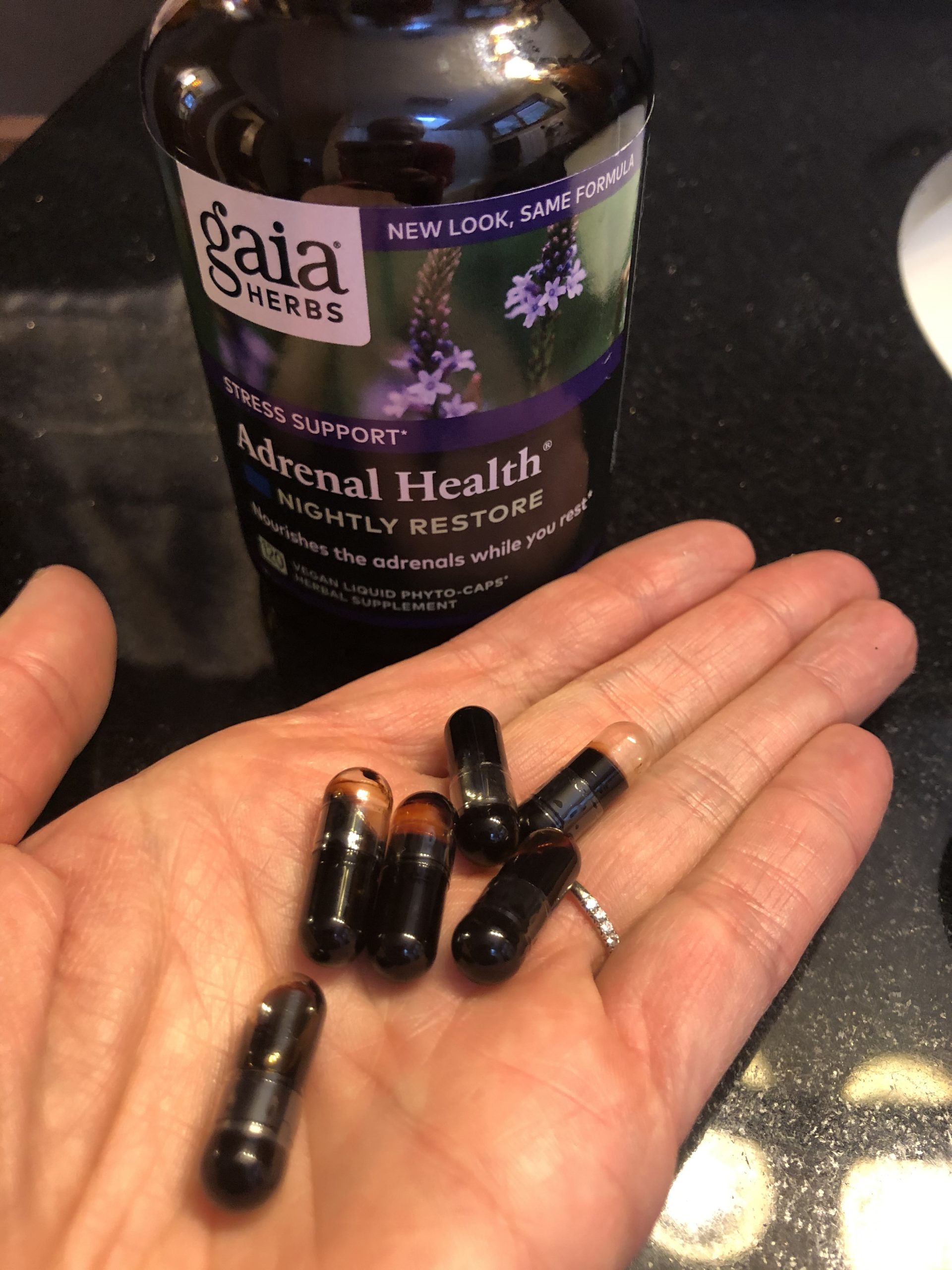 Gaia Herbs Adrenal Health Nightly Restore - Herbal Supplement with Ashwagandha, Magnolia Bark, Cordyceps, Lemon Balm & More* - 60 Vegan Liquid Phyto-Caps (30 Servings) customer photo 2