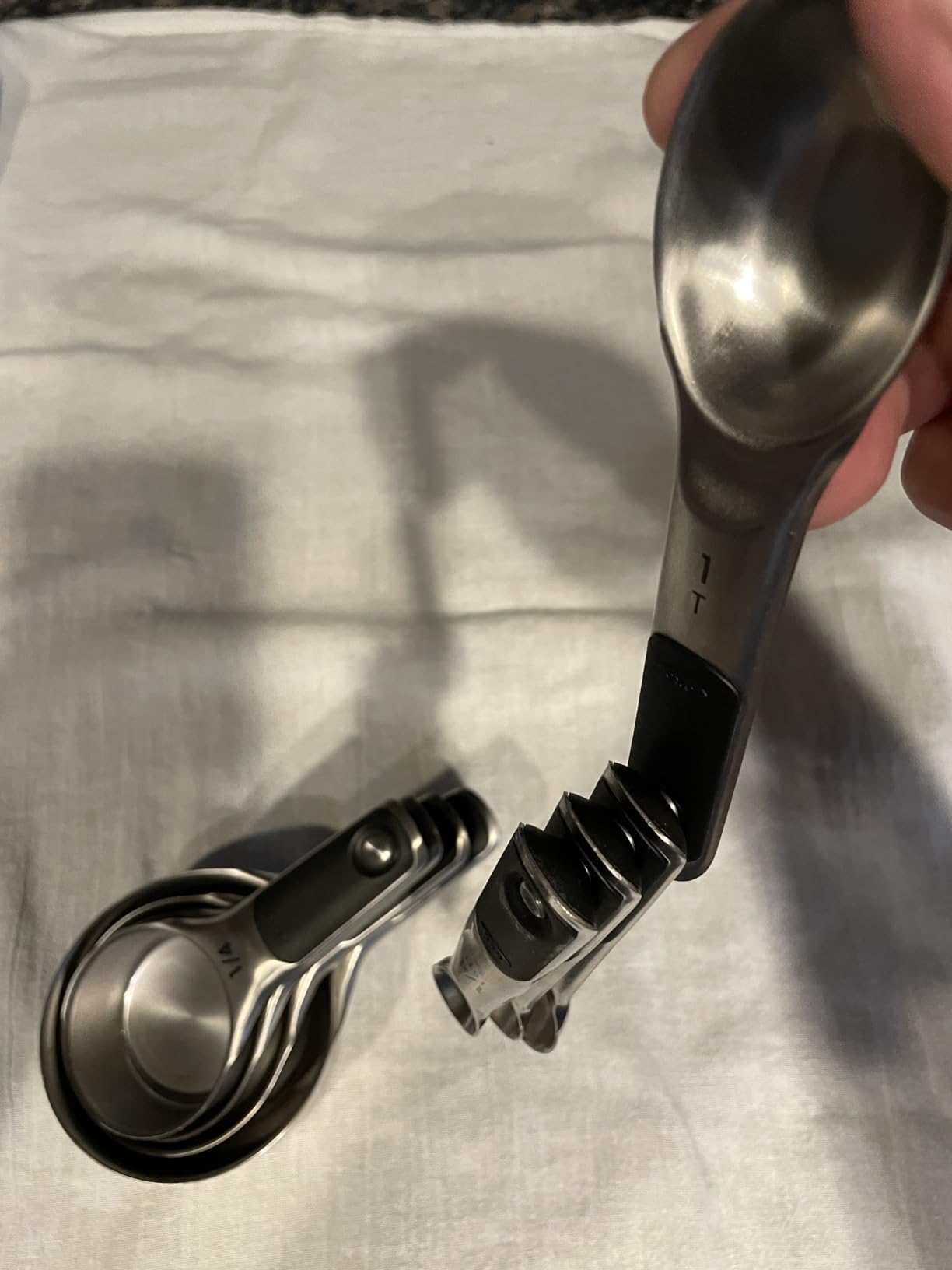 OXO Good Grips 8 Piece Stainless Steel Measuring Cups and Spoons Set customer photo 2