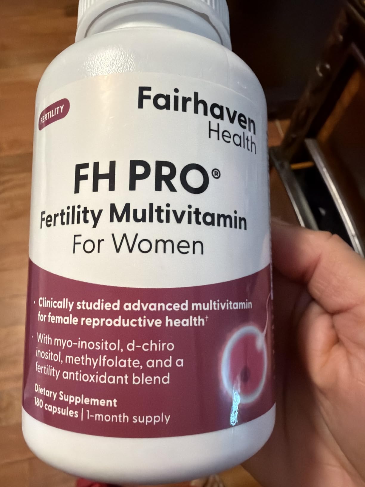 Fairhaven Health FH Pro for Women | Clinically Studied Fertility Supplements for Women | Aids Ovulation, Hormonal Balance, & Regular Cycles* | Conception for Her Fertility Support | 180 Capsules customer photo 1
