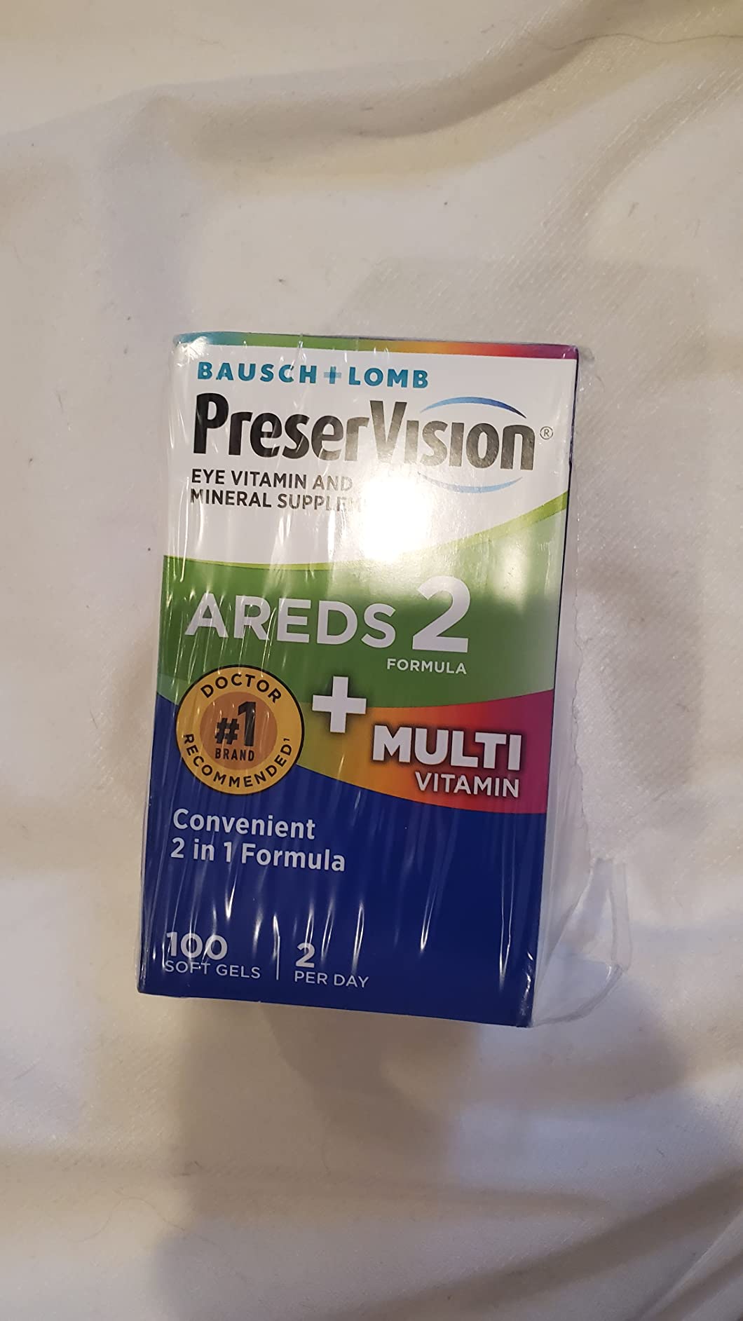 PreserVision AREDS 2 + Multivitamin, #1 Eye Doctor Recommended Brand, 2-in-1 Eye Vitamin with Lutein, Zeaxanthin, Zinc, and Vitamin C, D & E, 100 Softgels customer photo 2