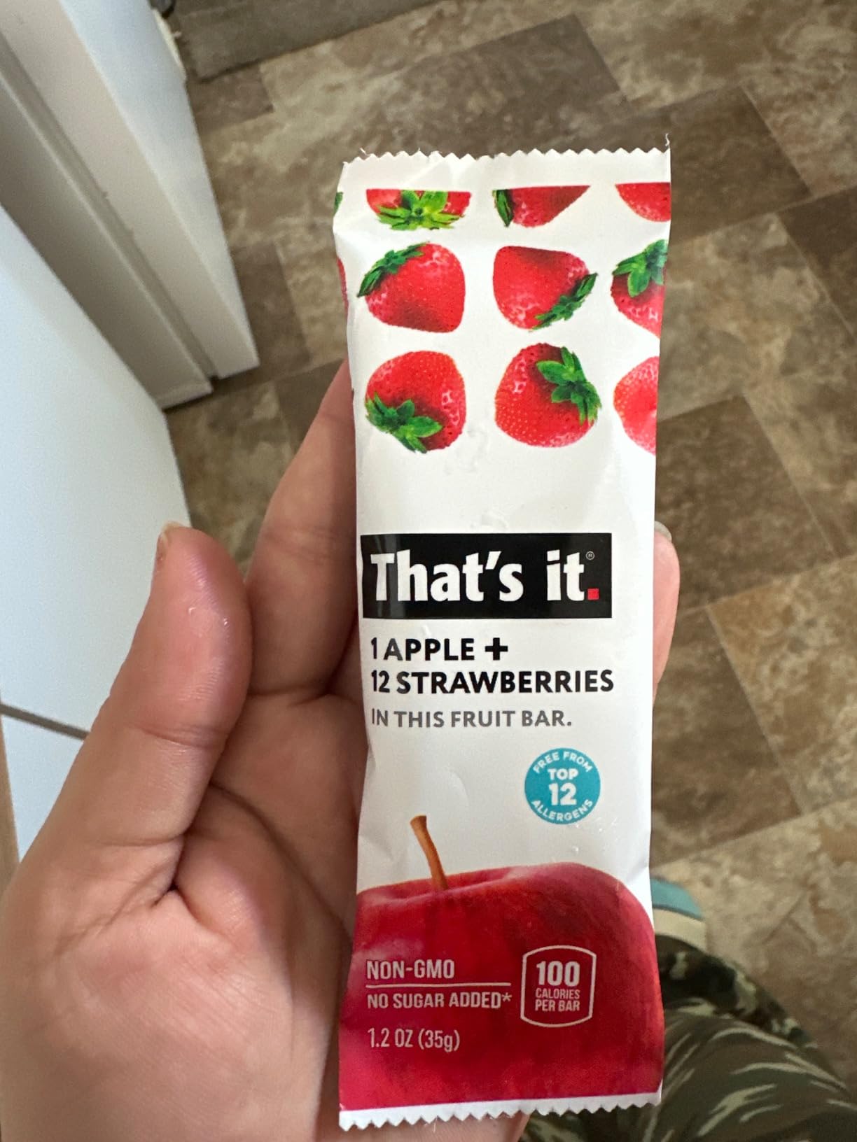 That's it. Variety Pack 100% Natural Real Fruit Bar, Best High Fiber Vegan, Gluten Free Healthy Snack, Paleo for Children & Adults, Non GMO No Added Sugar, 12 Pack customer photo 1