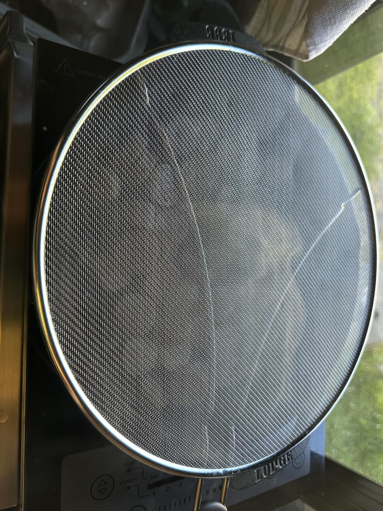 Splatter Screen for Frying Pan - 13 Inch Stainless Steel Grease Splatter Guard customer photo 1