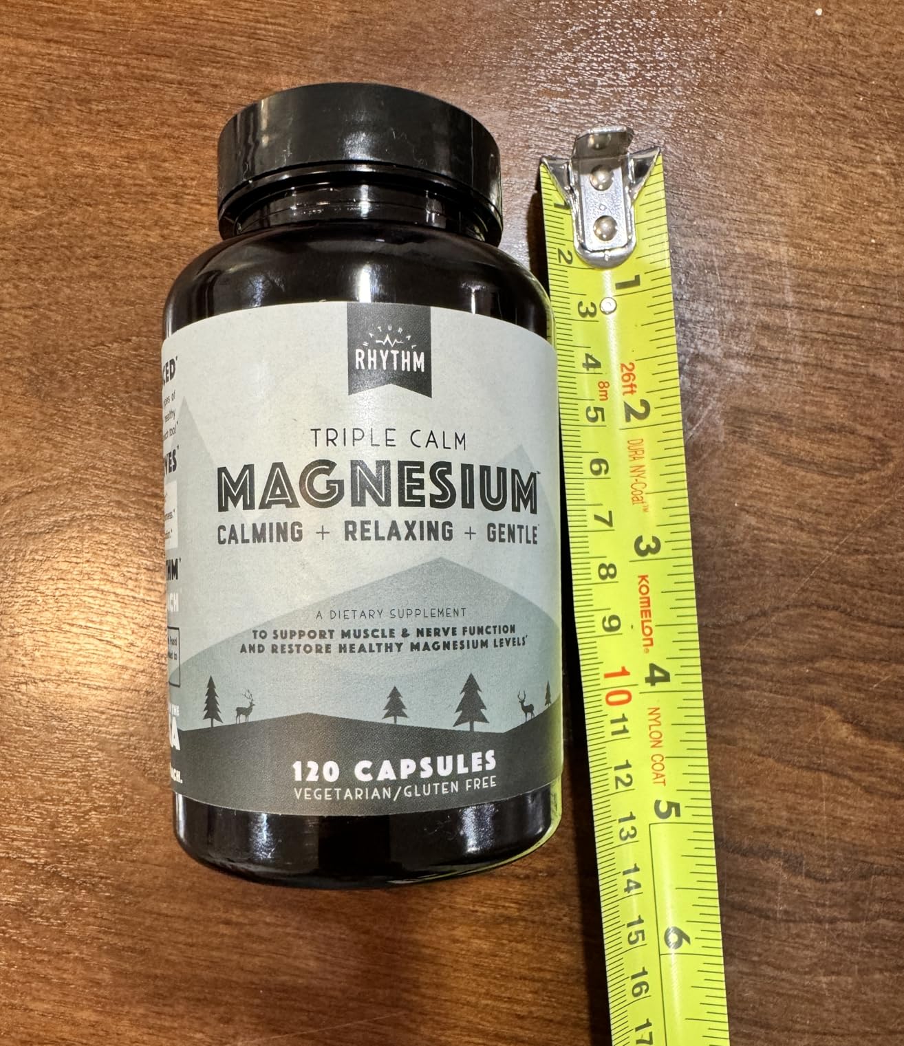 Natural Rhythm Triple Calm Magnesium Complex - 120 Capsules, Chelated Magnesium Glycinate, Taurate & Malate, High Absorption Supplement for Sleep, Stress, Muscle & Heart Support, Non-GMO, Vegan customer photo 1