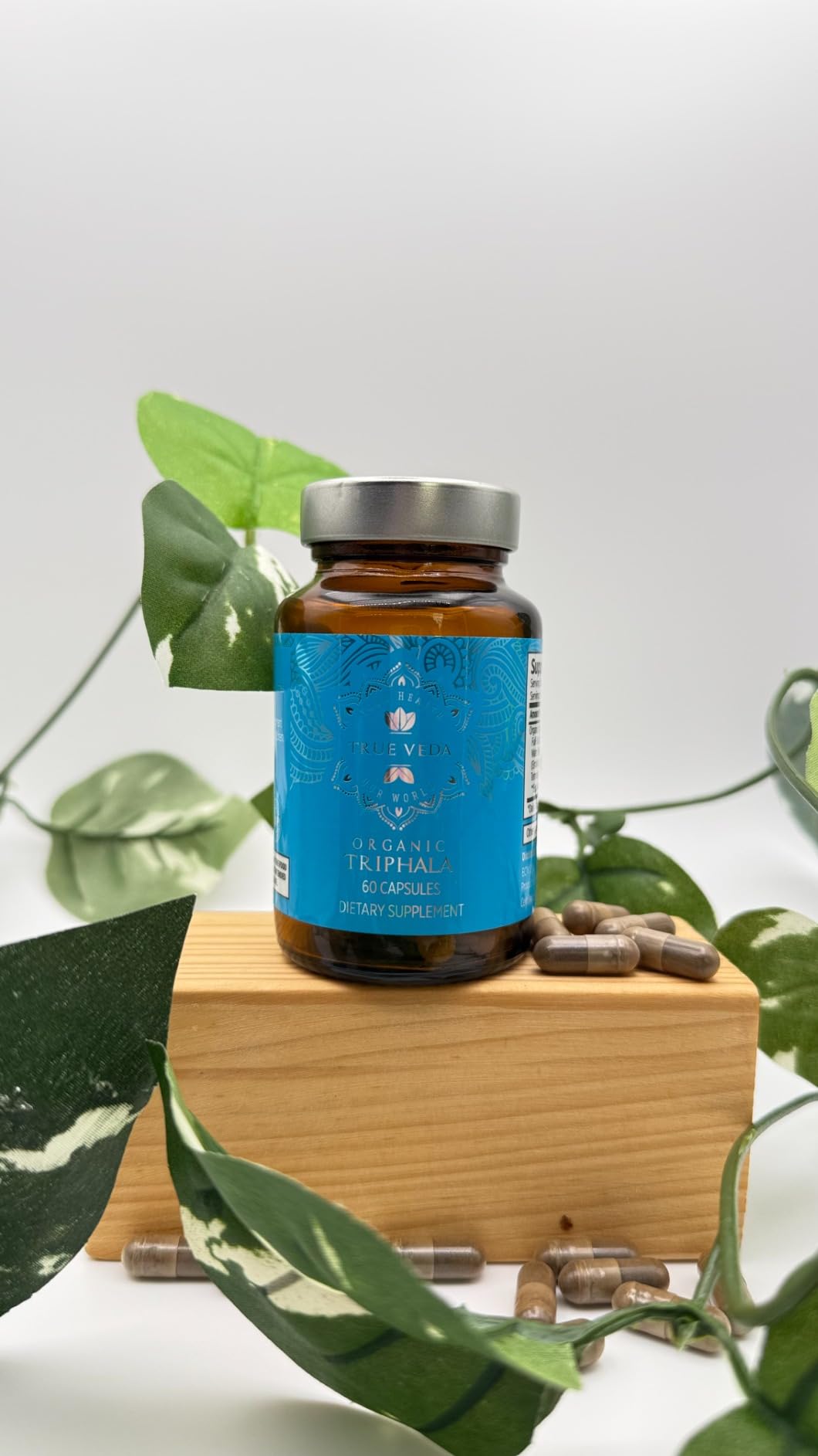 Triphala Capsules Organic | Triphala Powder Organic USDA Certified | Ayurvedic Guggulu Churna Supplement | Vegan | 60 Count customer photo 1